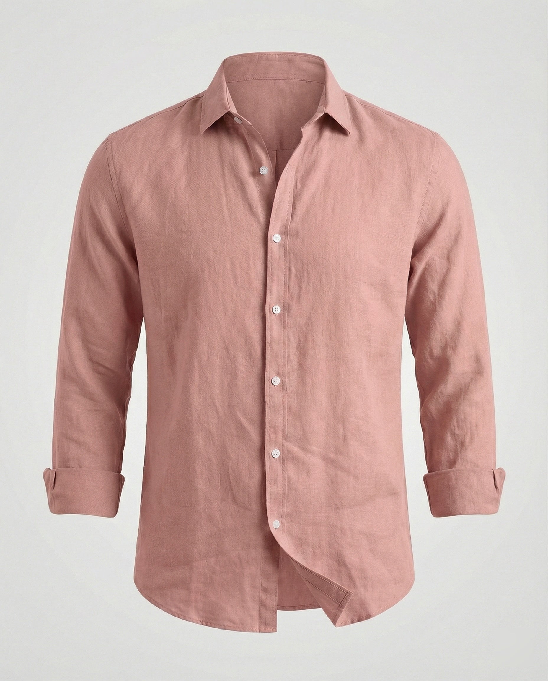 Men's Linen Shirt Men's Stand Collar