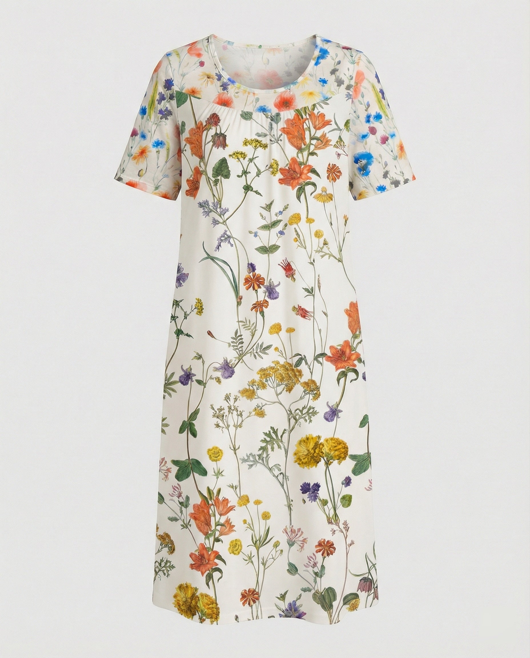 Ladies leisure dress jersey knee-length
