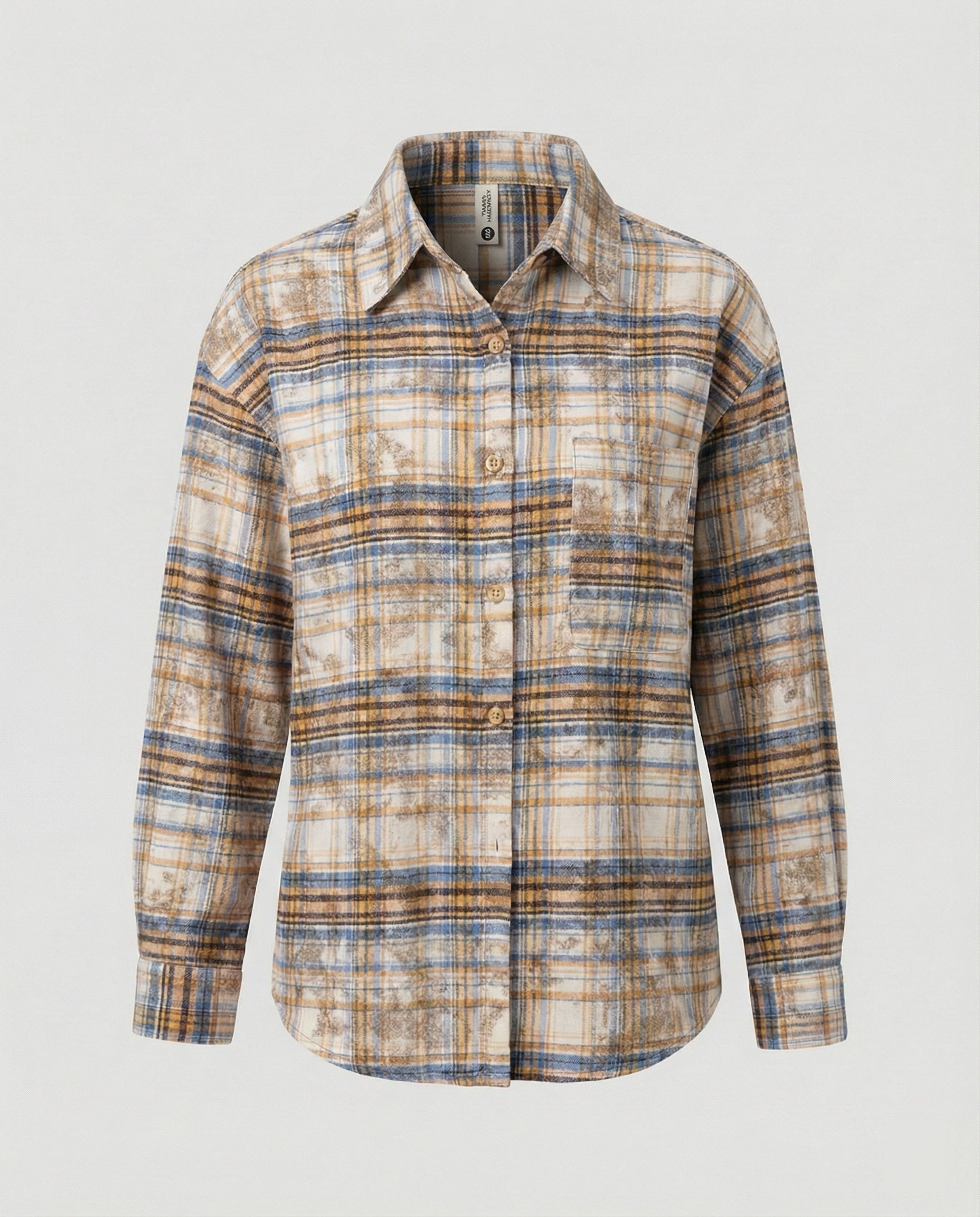 Women Shirt Oversize Checkered