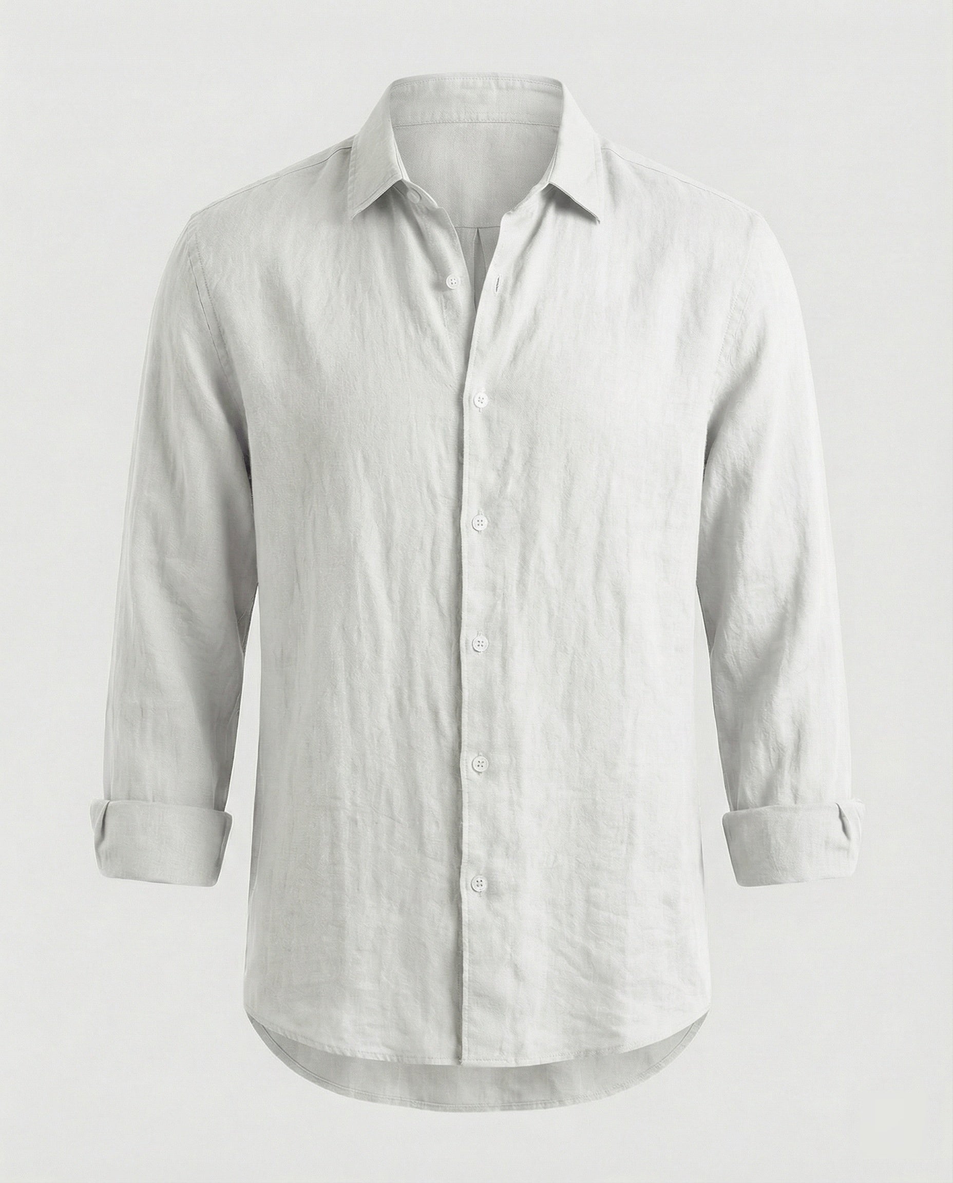 Men's Linen Shirt Men's Stand Collar