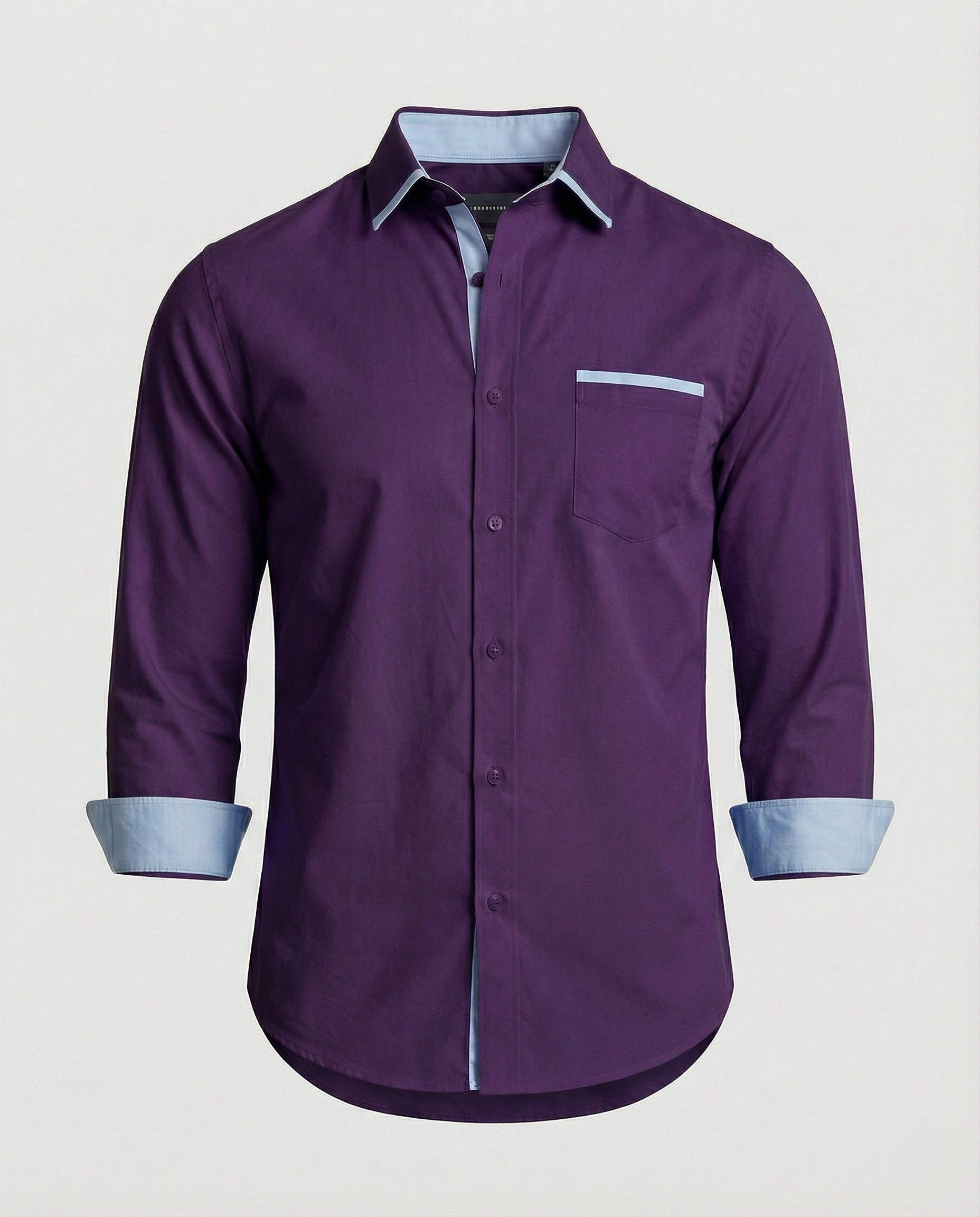 Men's Business Shirt with Kent Collar