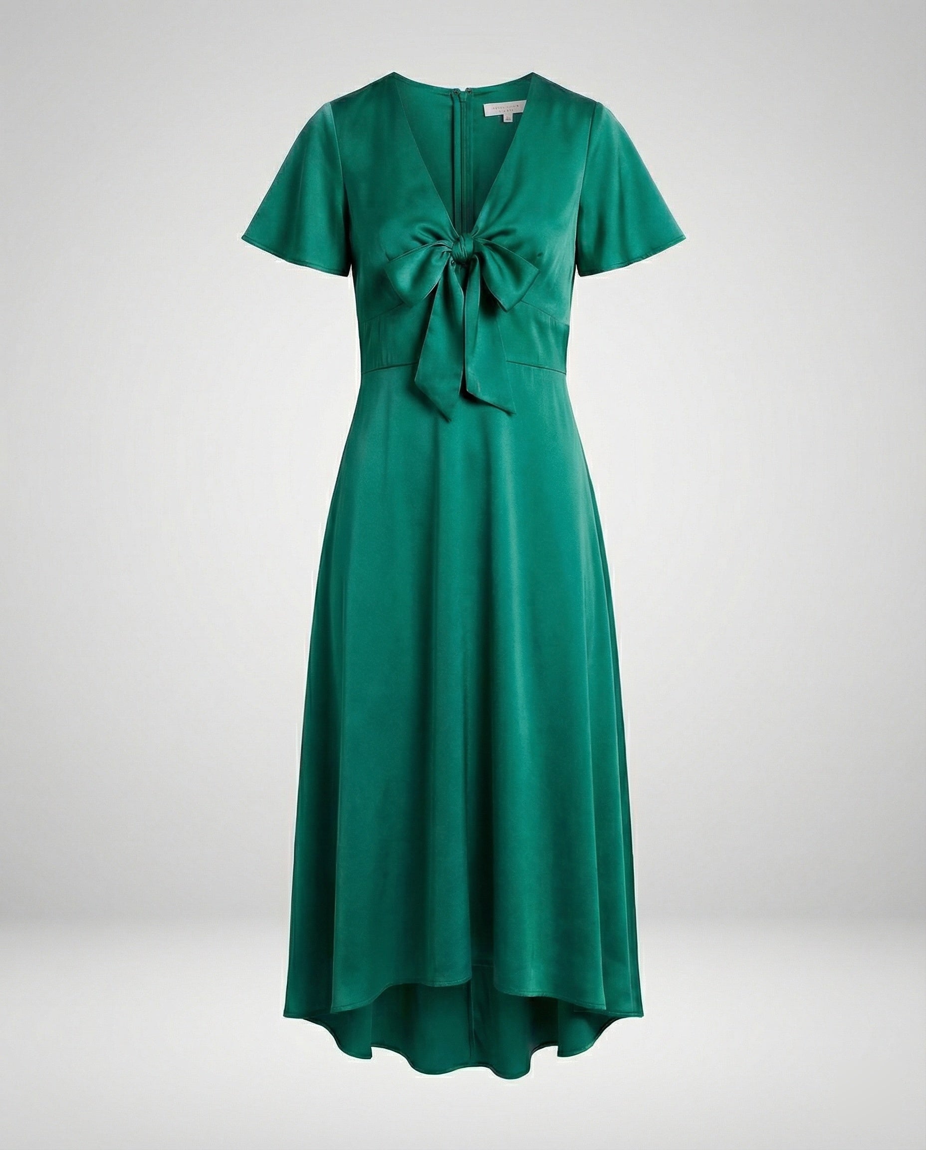 Ladies midi dress elegant wrap look