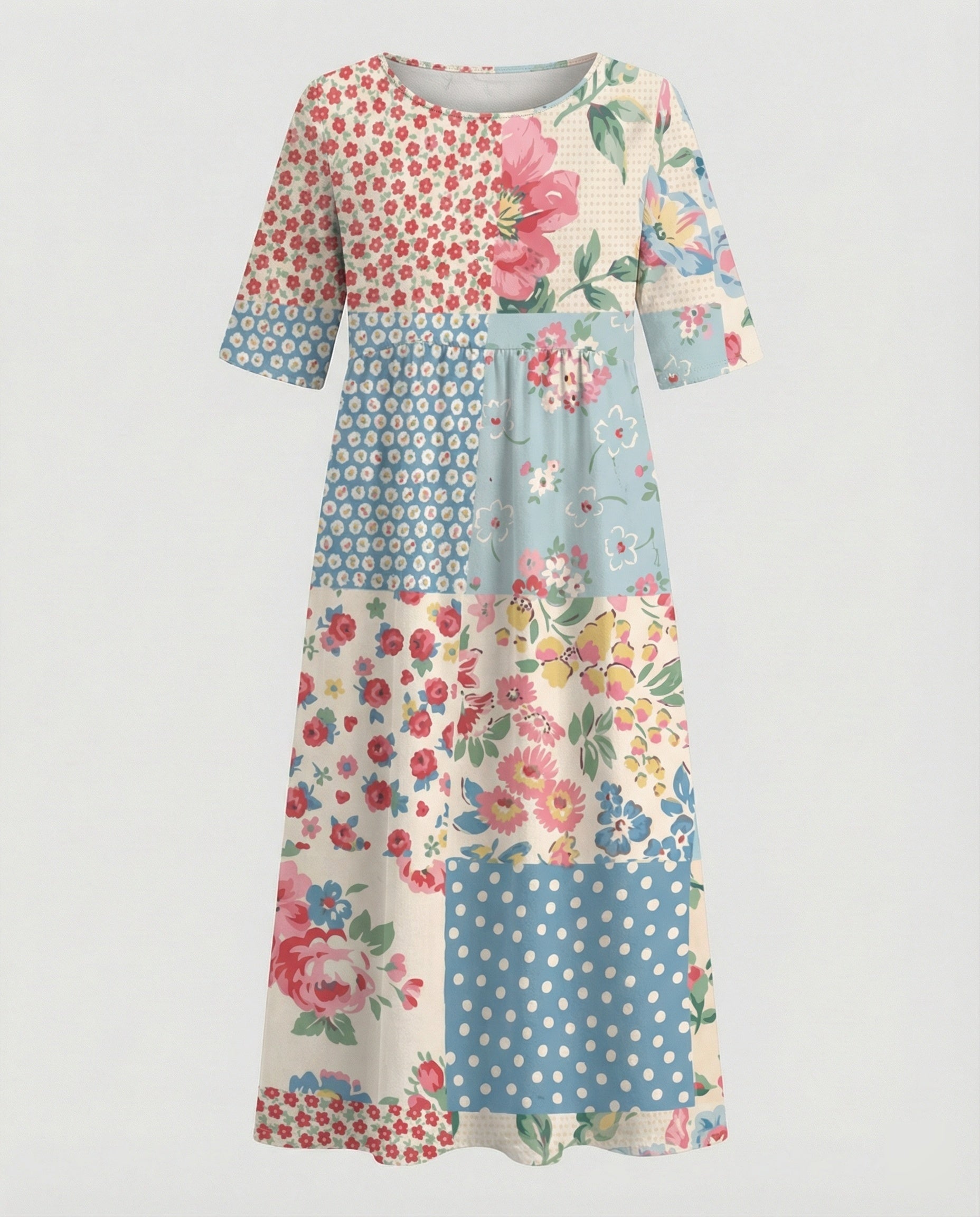 Women's maxi dress with pockets airy