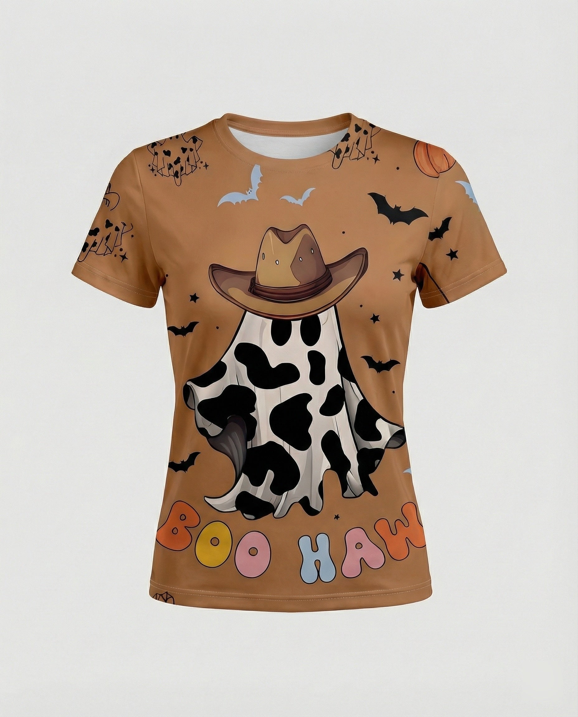 Short Sleeve Shirt Skull Print Women