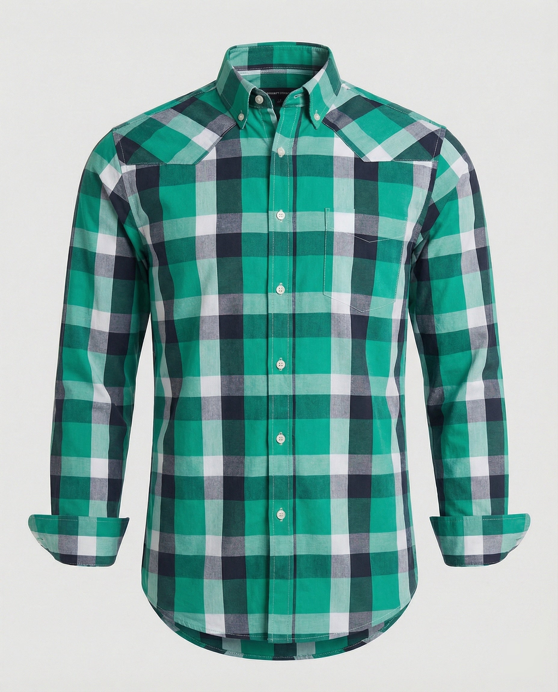 Men's Flannel Long Sleeve Shirt Checkered