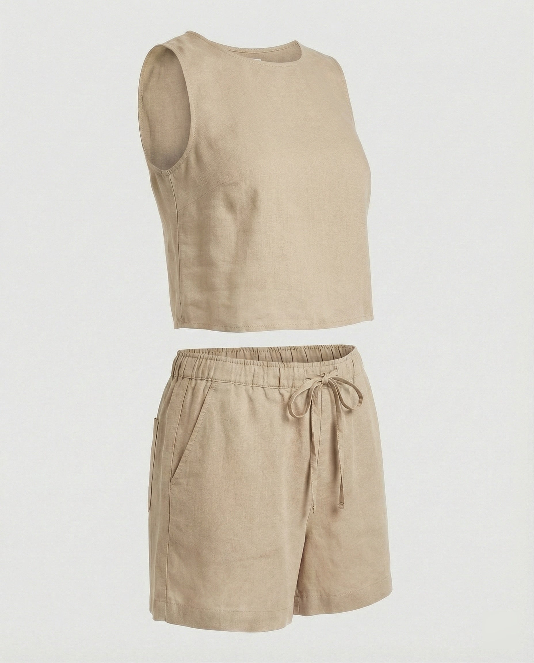 Women's two-piece set with short top
