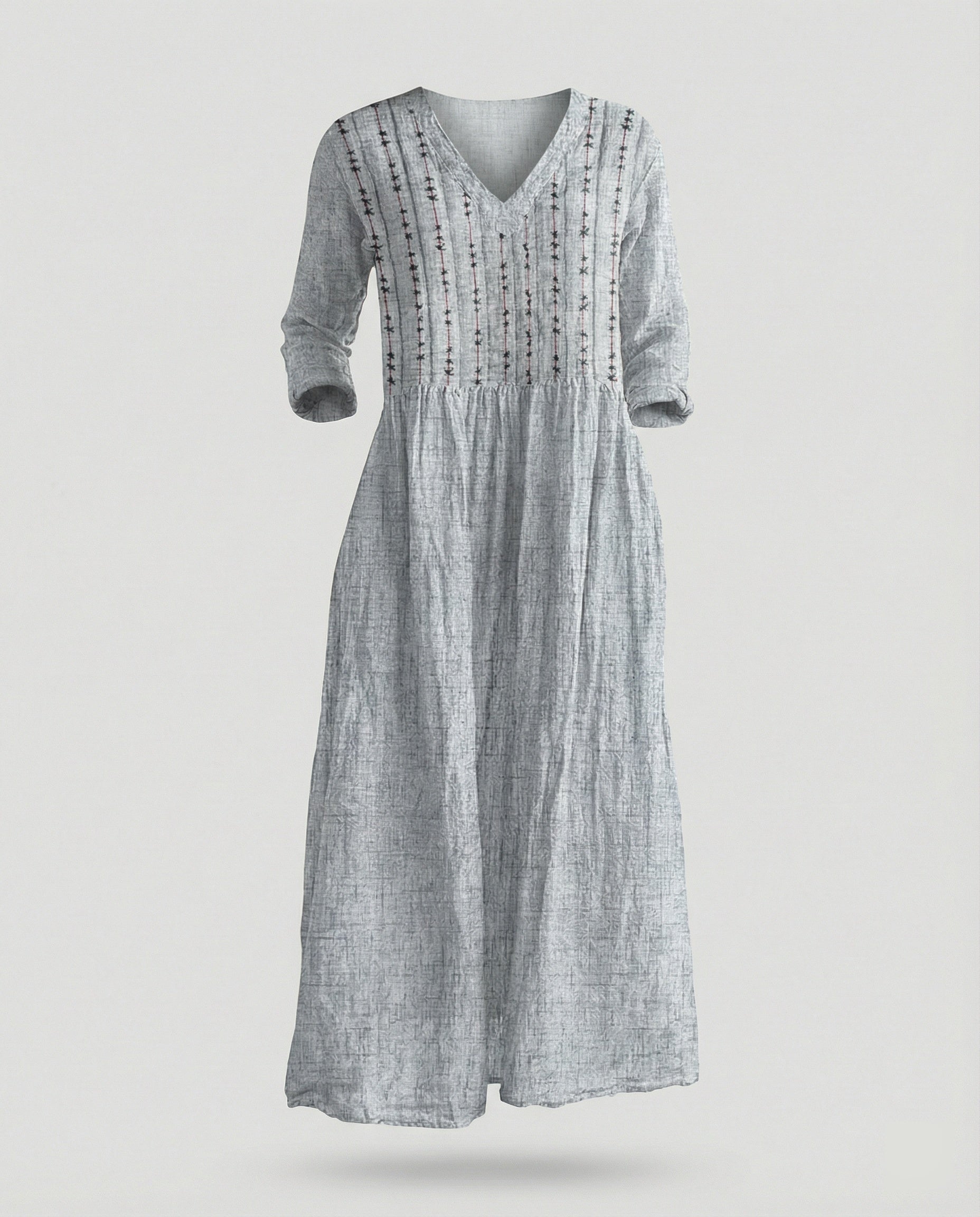 Women's Boho Maxi Dress Summer Linen Look