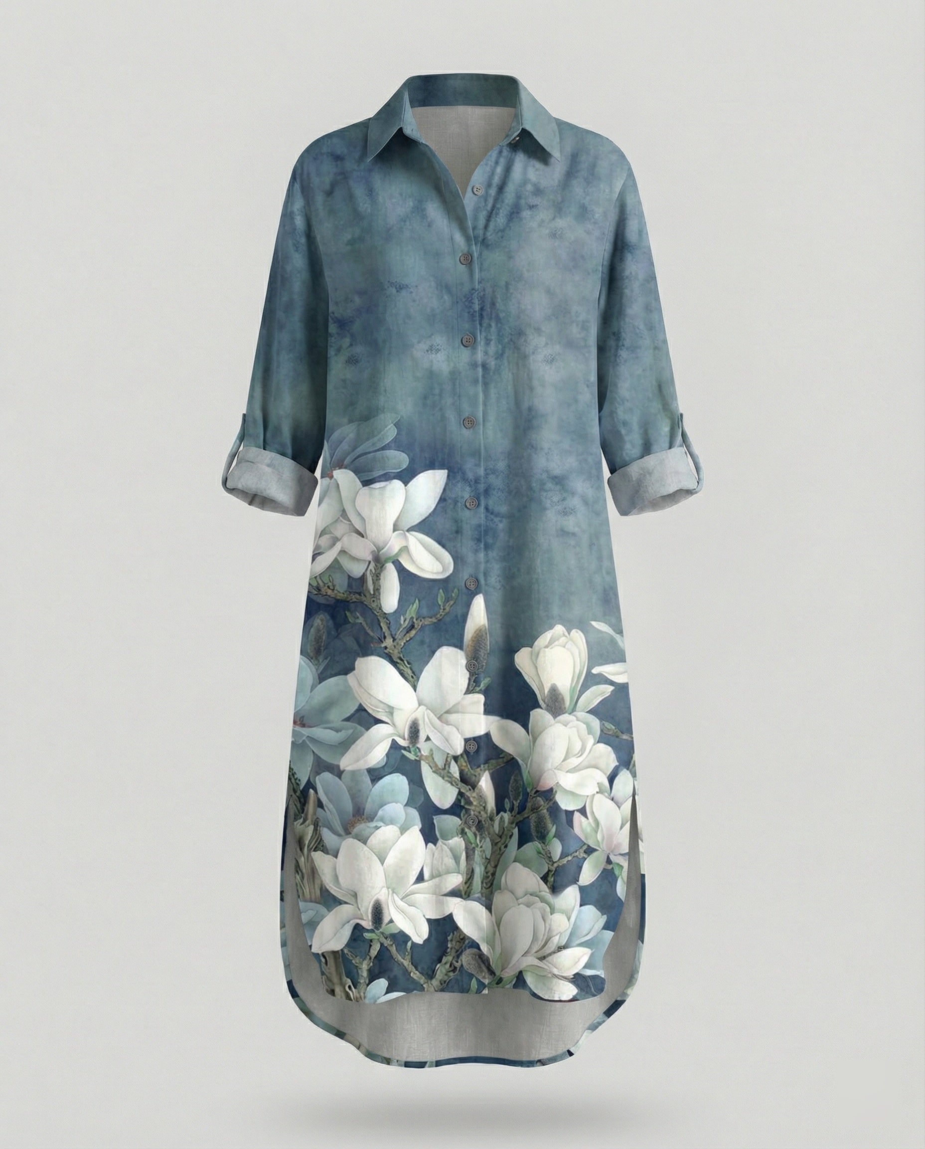 Women's Kaftan Dress Long Silk Look
