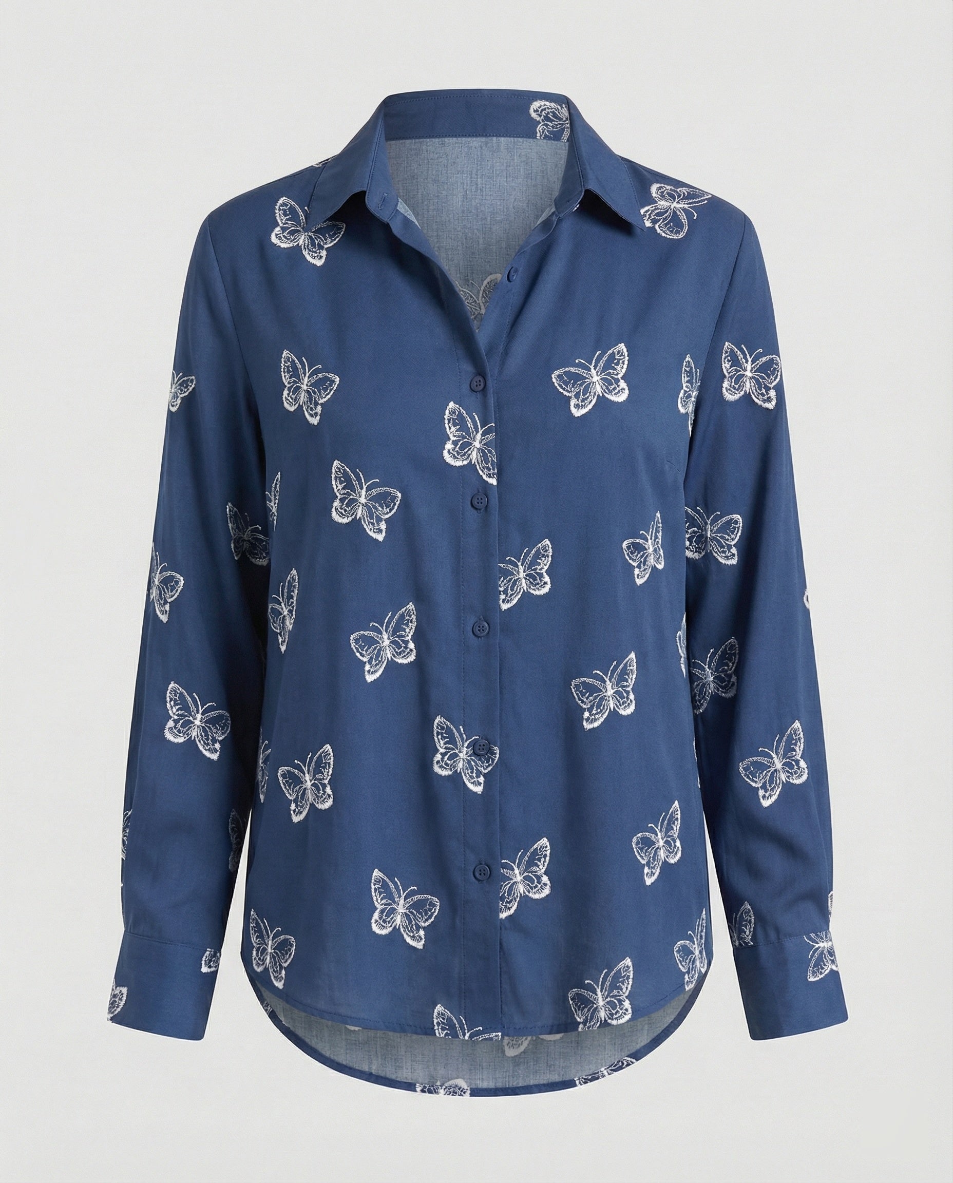 Light blouse women watercolor flowers