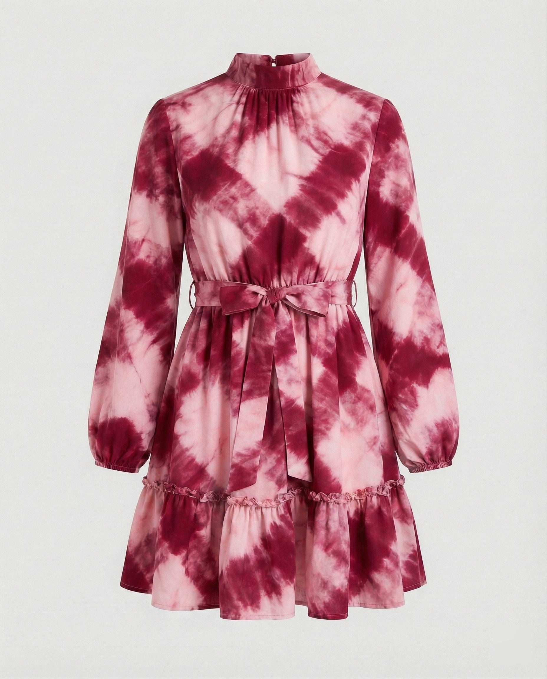 Women's casual dress mini with ruffle