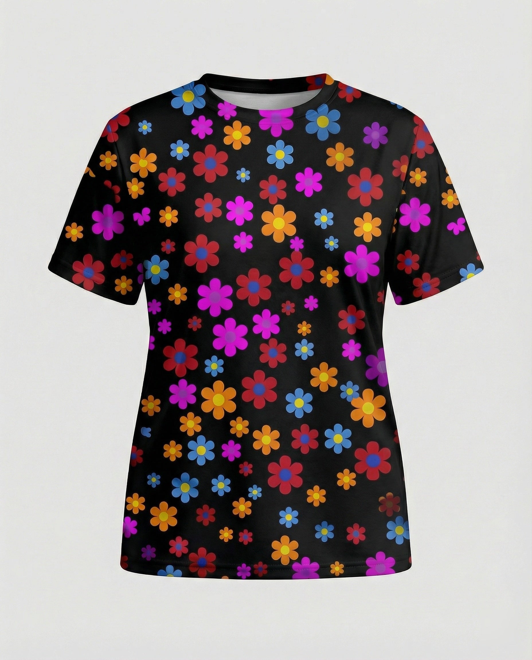 Short Sleeve Shirt Skull Print Women