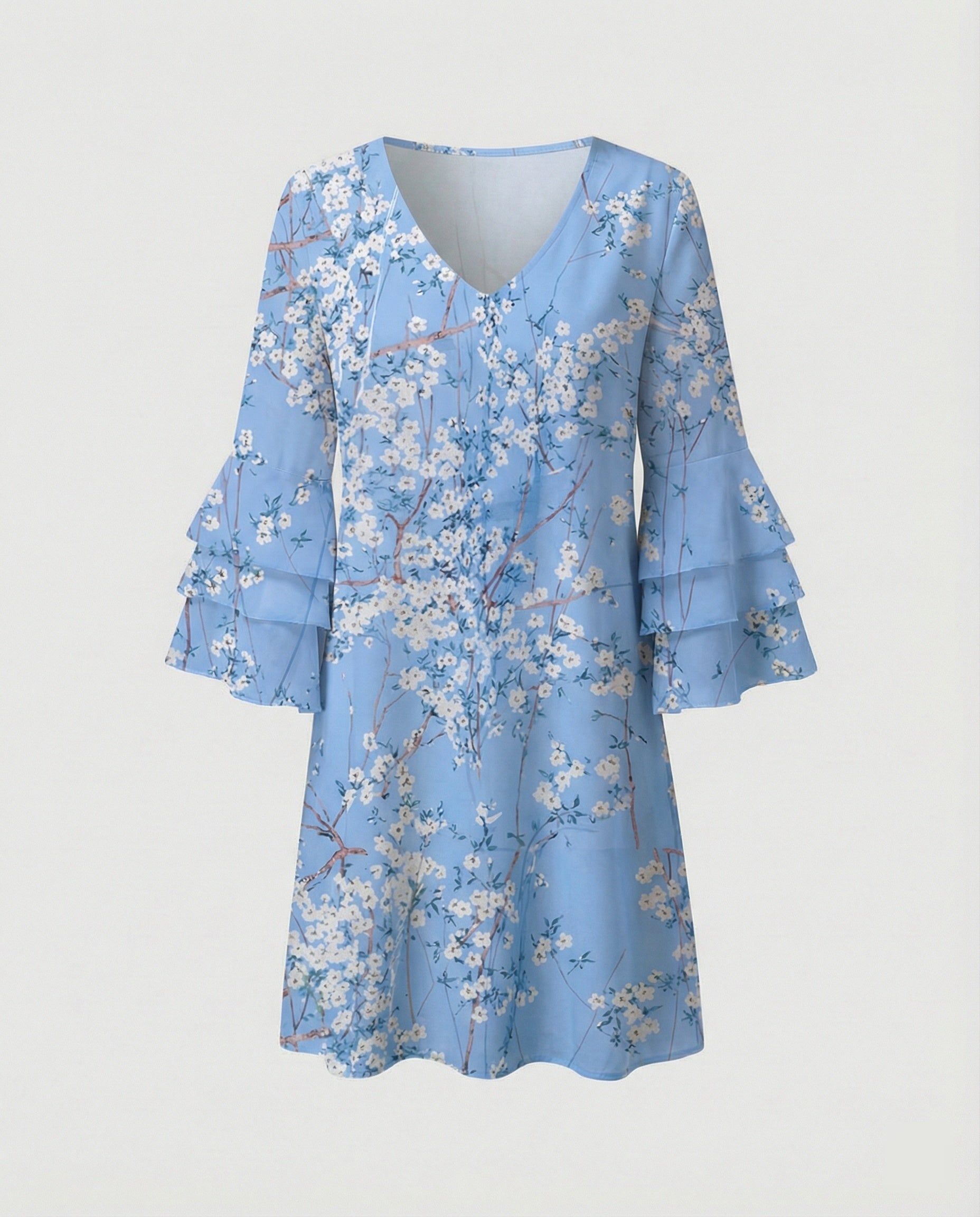 Ladies Floral Mini Dress Summer