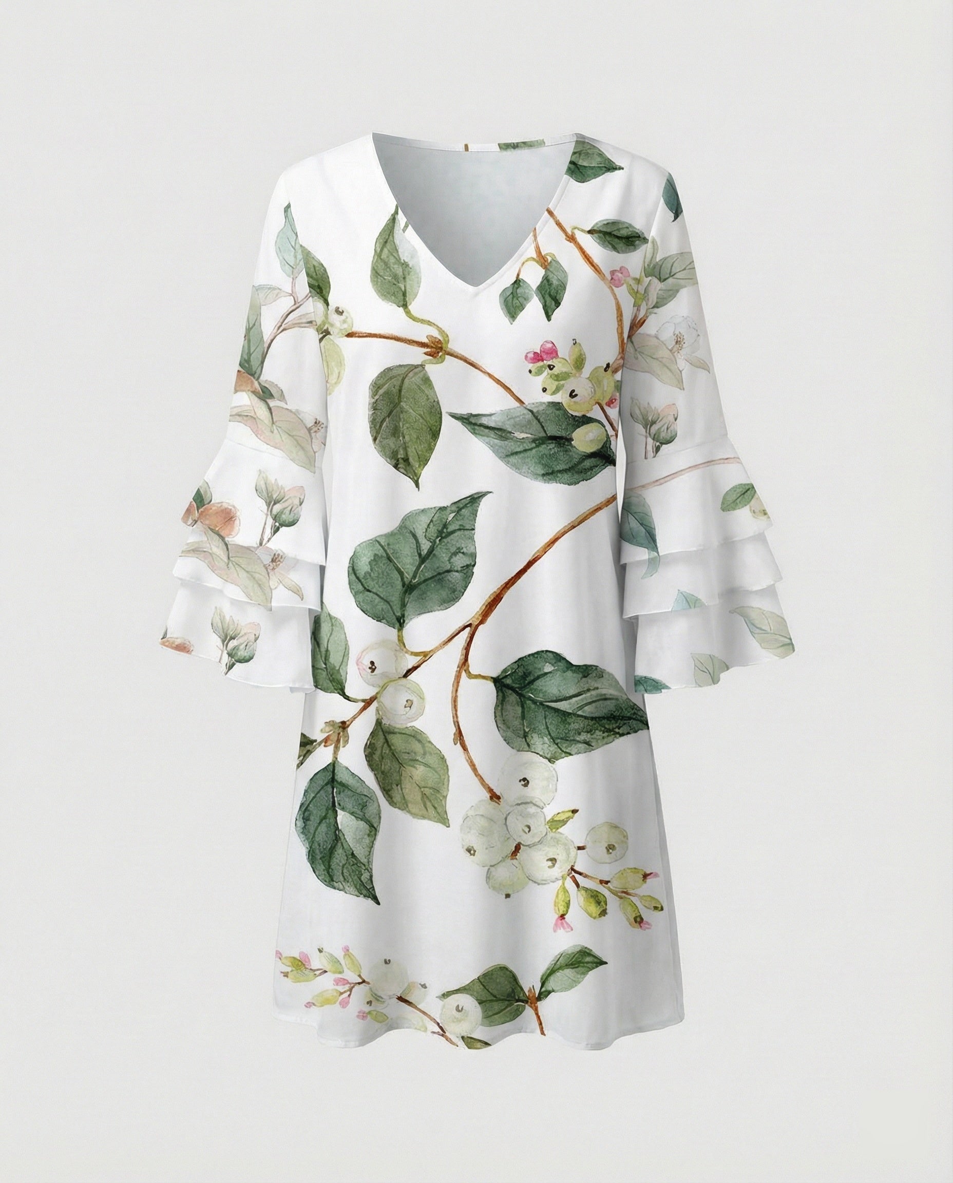 Ladies Floral Mini Dress Summer