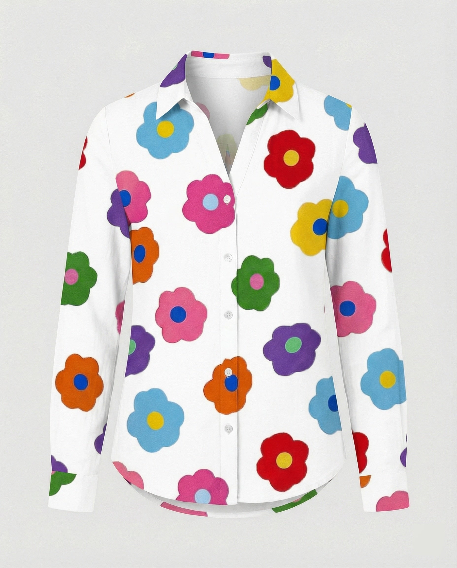 Women's Shirt Blouse Cat Print