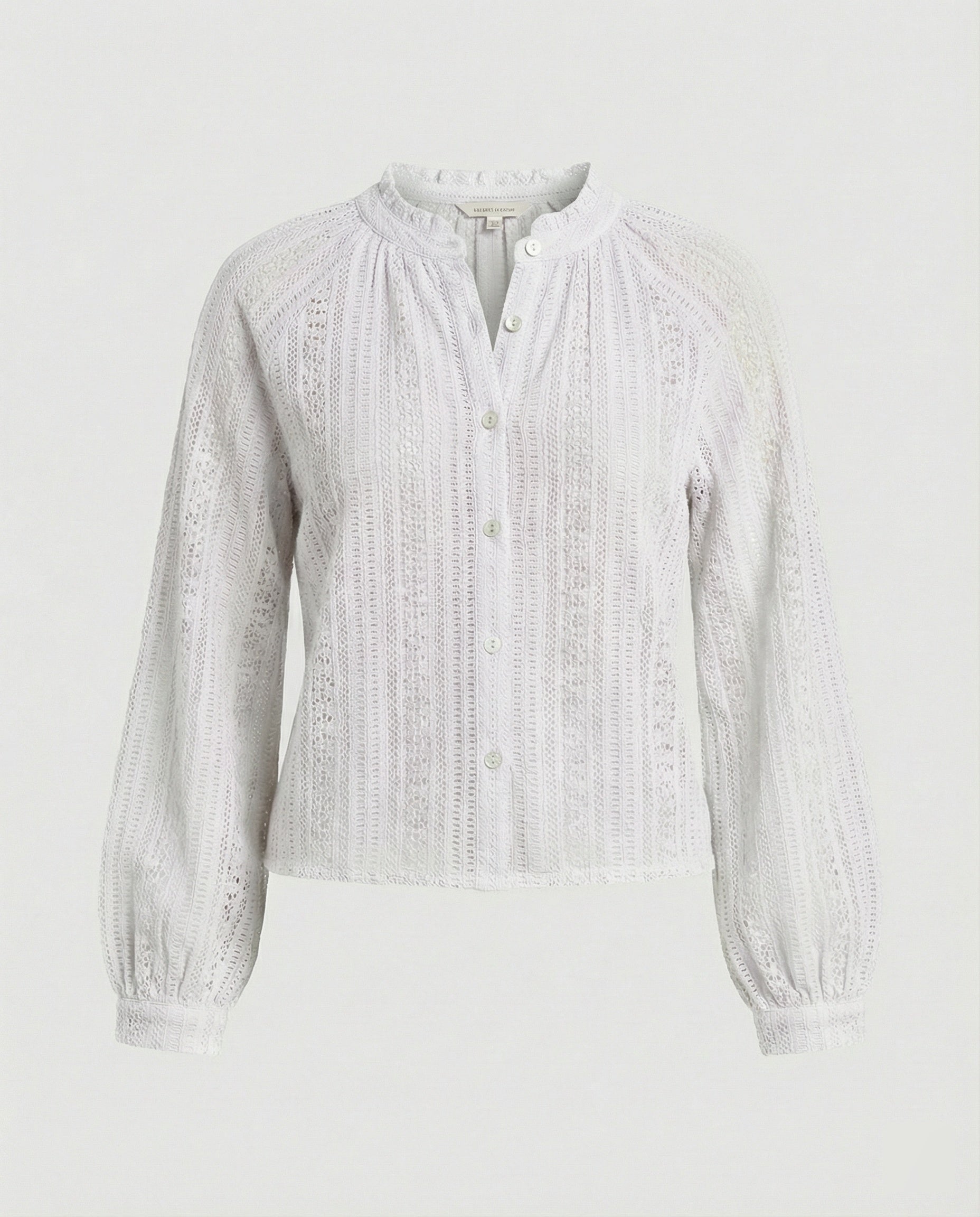 Crochet Lace Blouse With V-Neck Women's