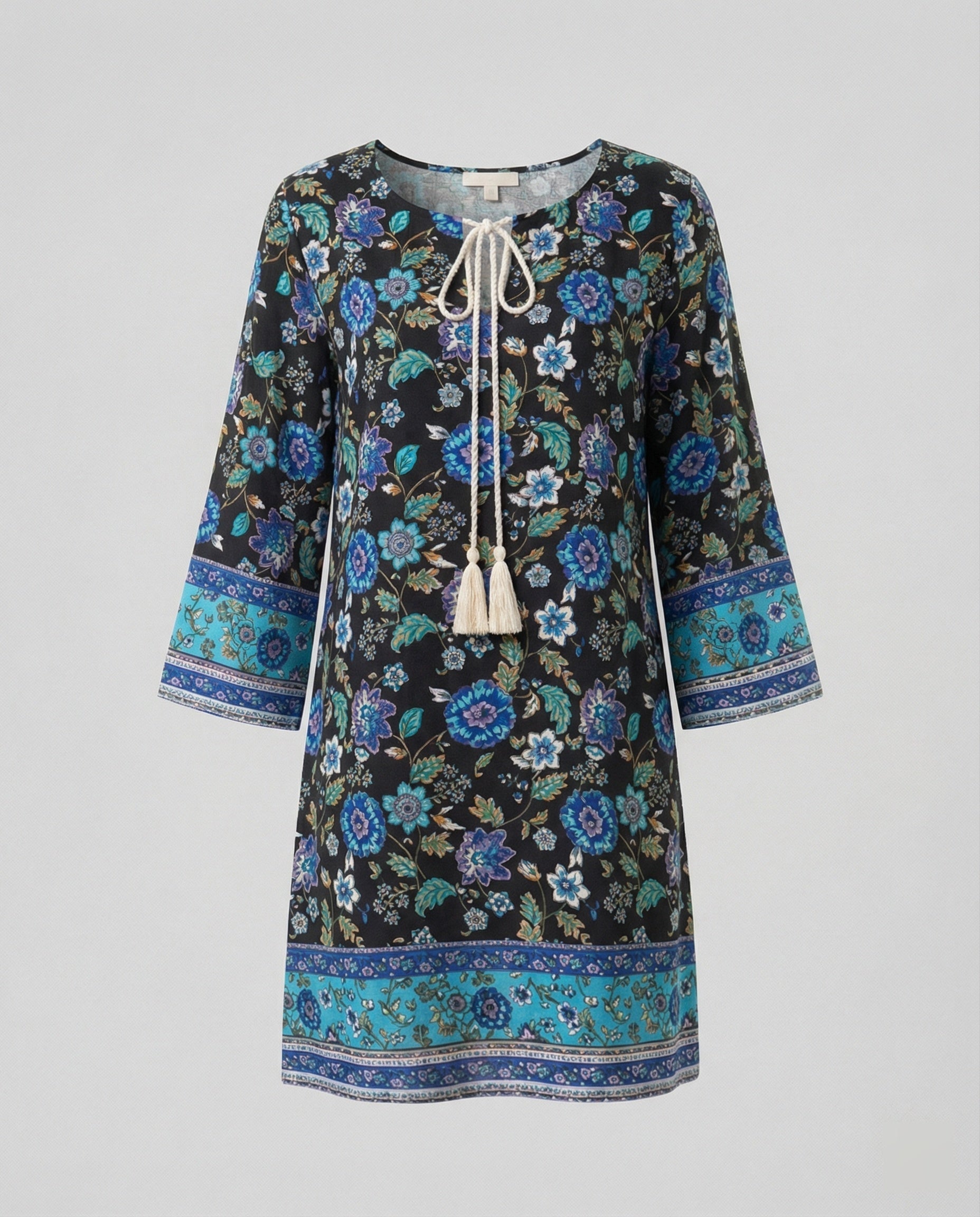 Short Tunic Dress Women Floral