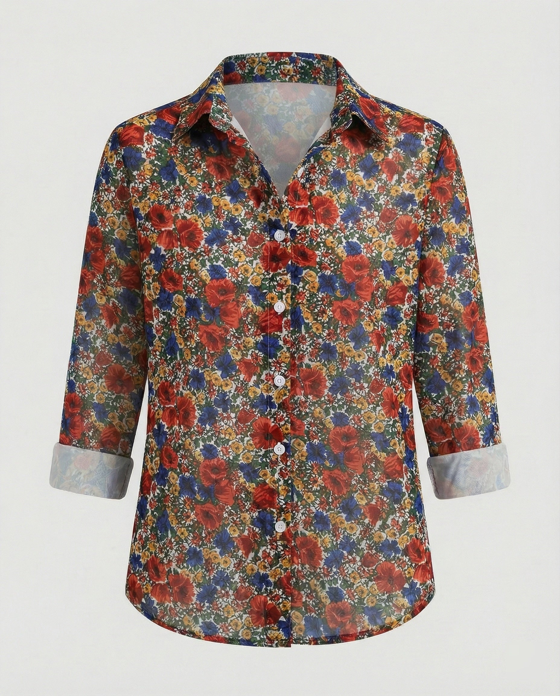 Women's Shirt Blouse Cat Print