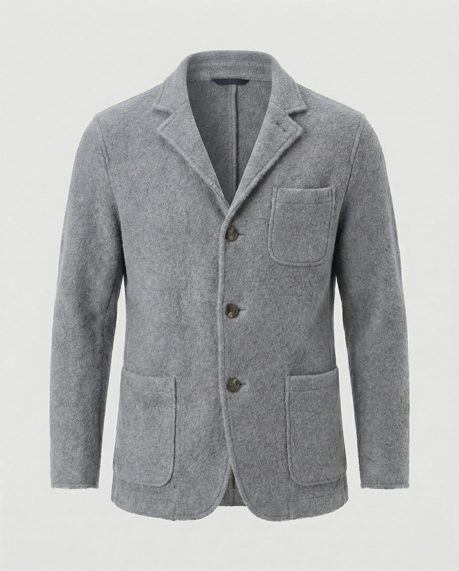 Men's elegant cardigan with practical cut and fashionable details