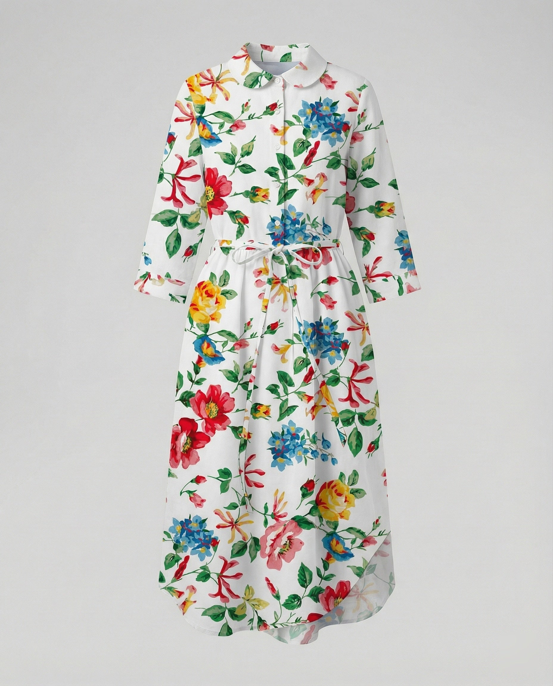 Ladies' Maxi Dress Shirt Dress Daisy