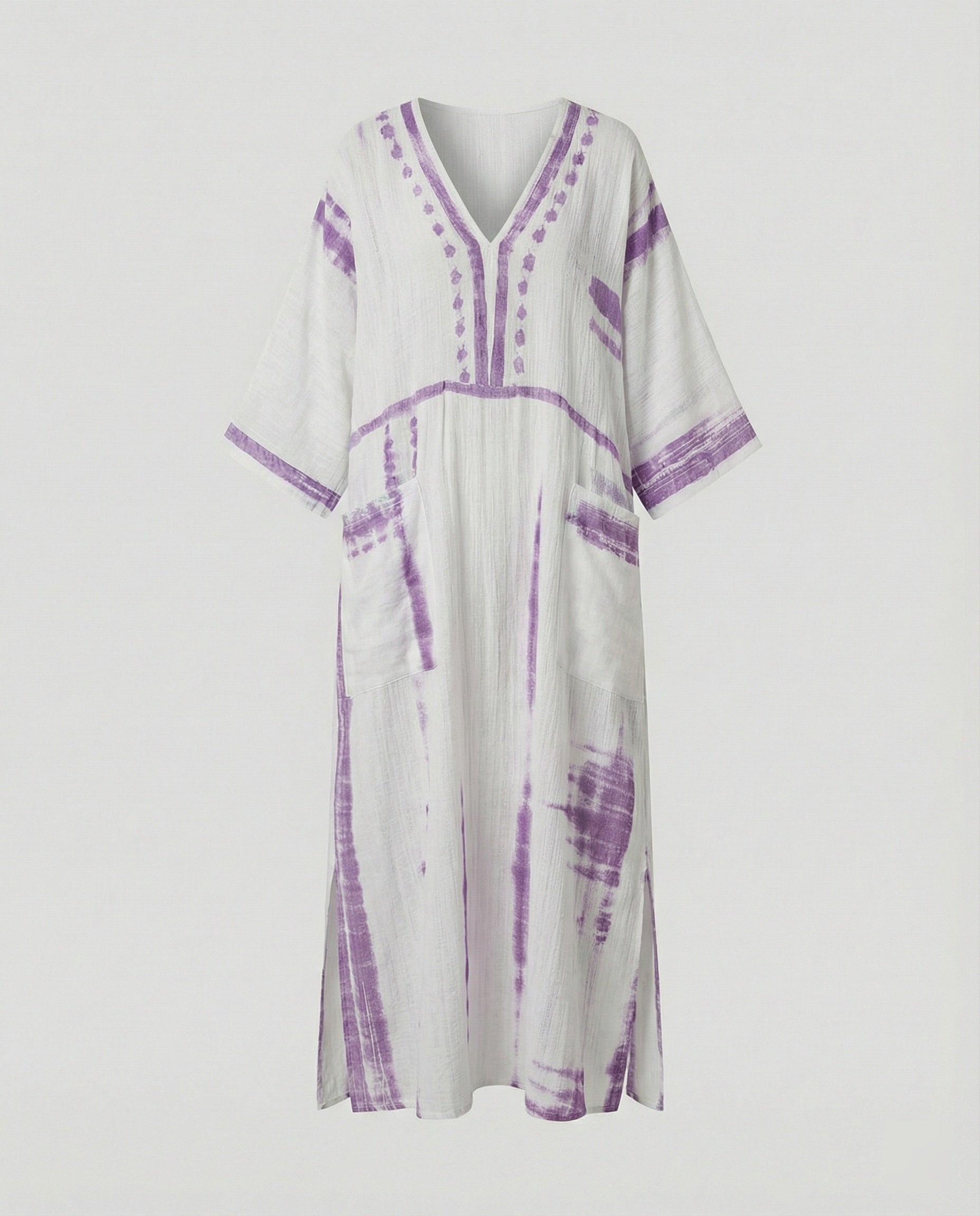 Linen Kaftan Maxi Dress Women