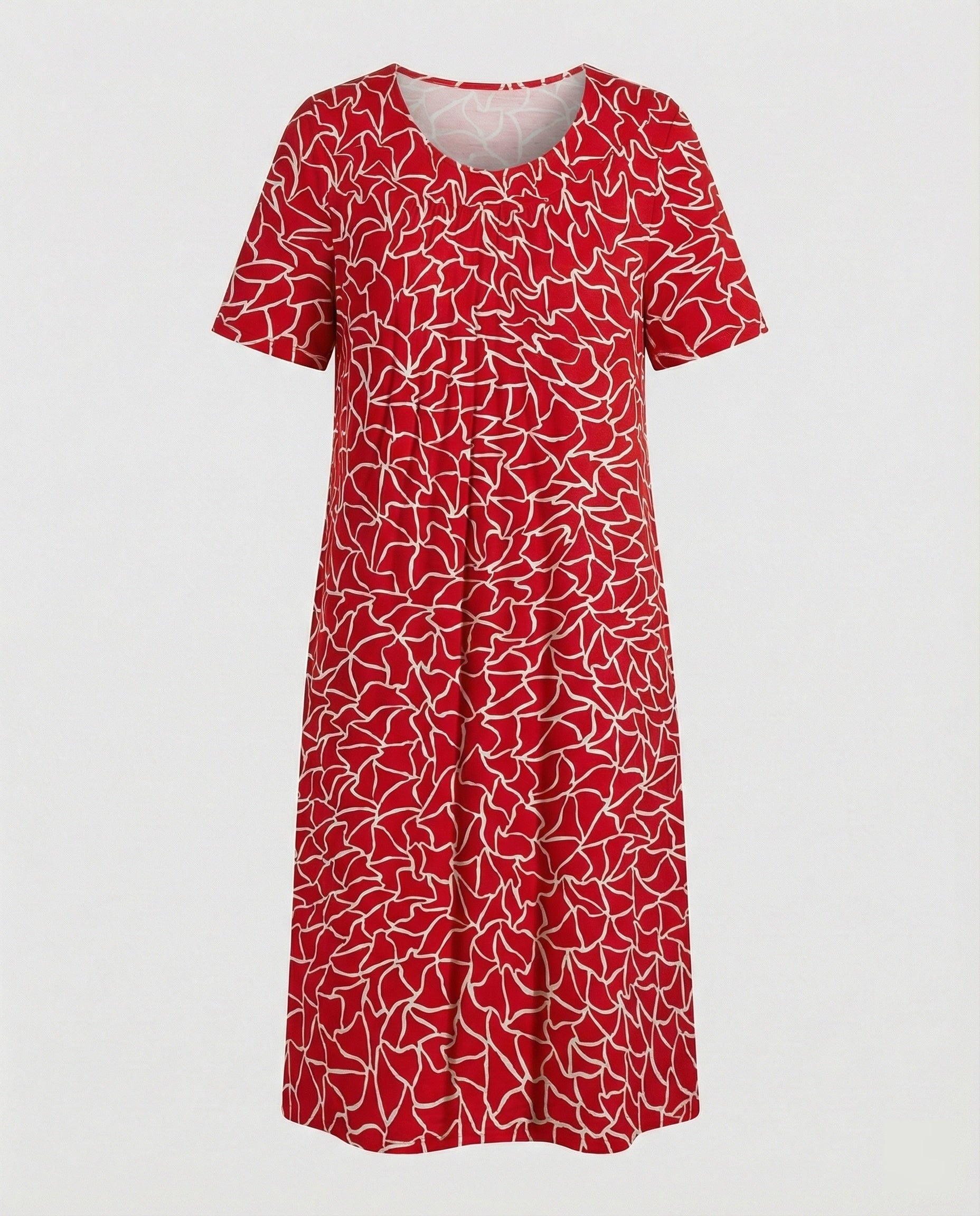 Ladies leisure dress jersey knee-length