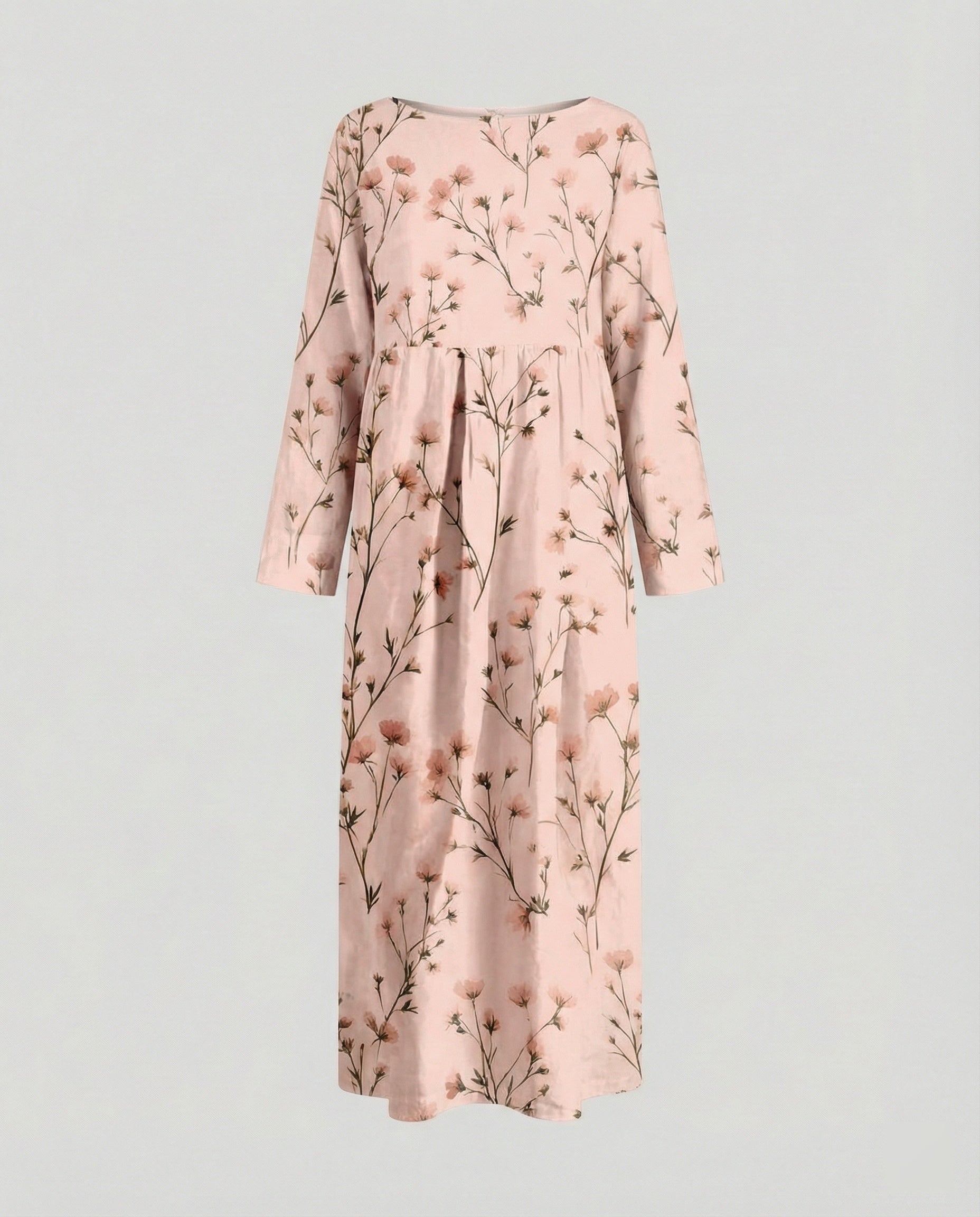 Ladies maxi dress floral with pockets