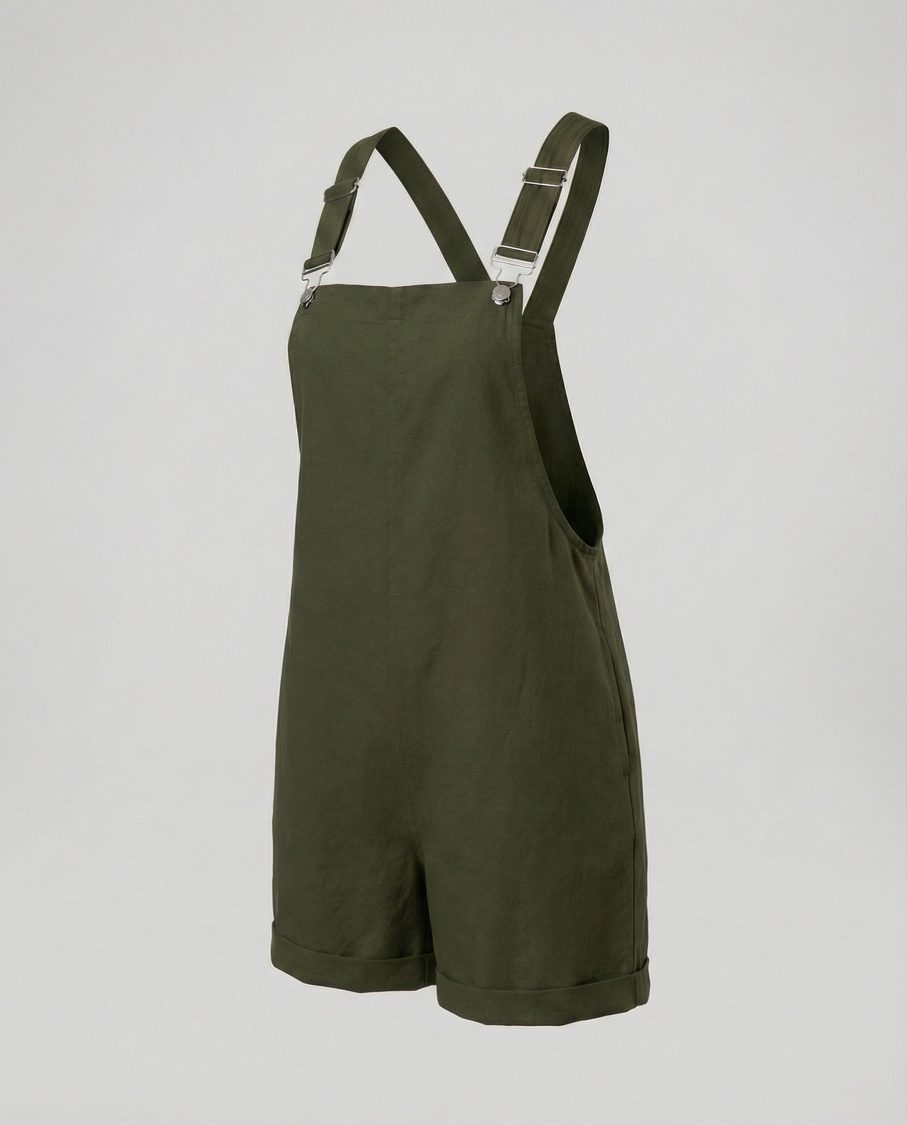 Ladies' dungaree shorts jumpsuit casual
