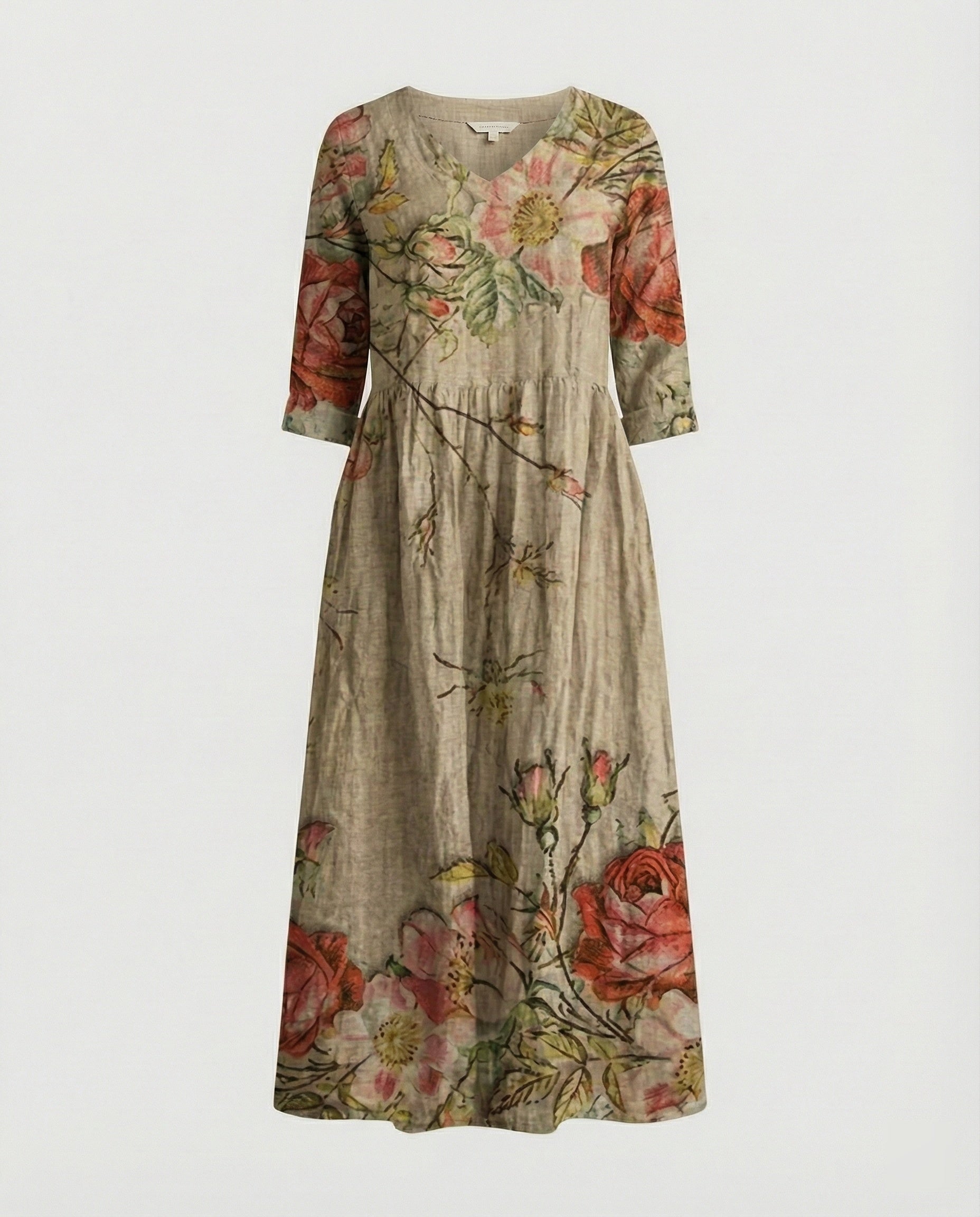 A-Line Maxi Dress Women With Pockets