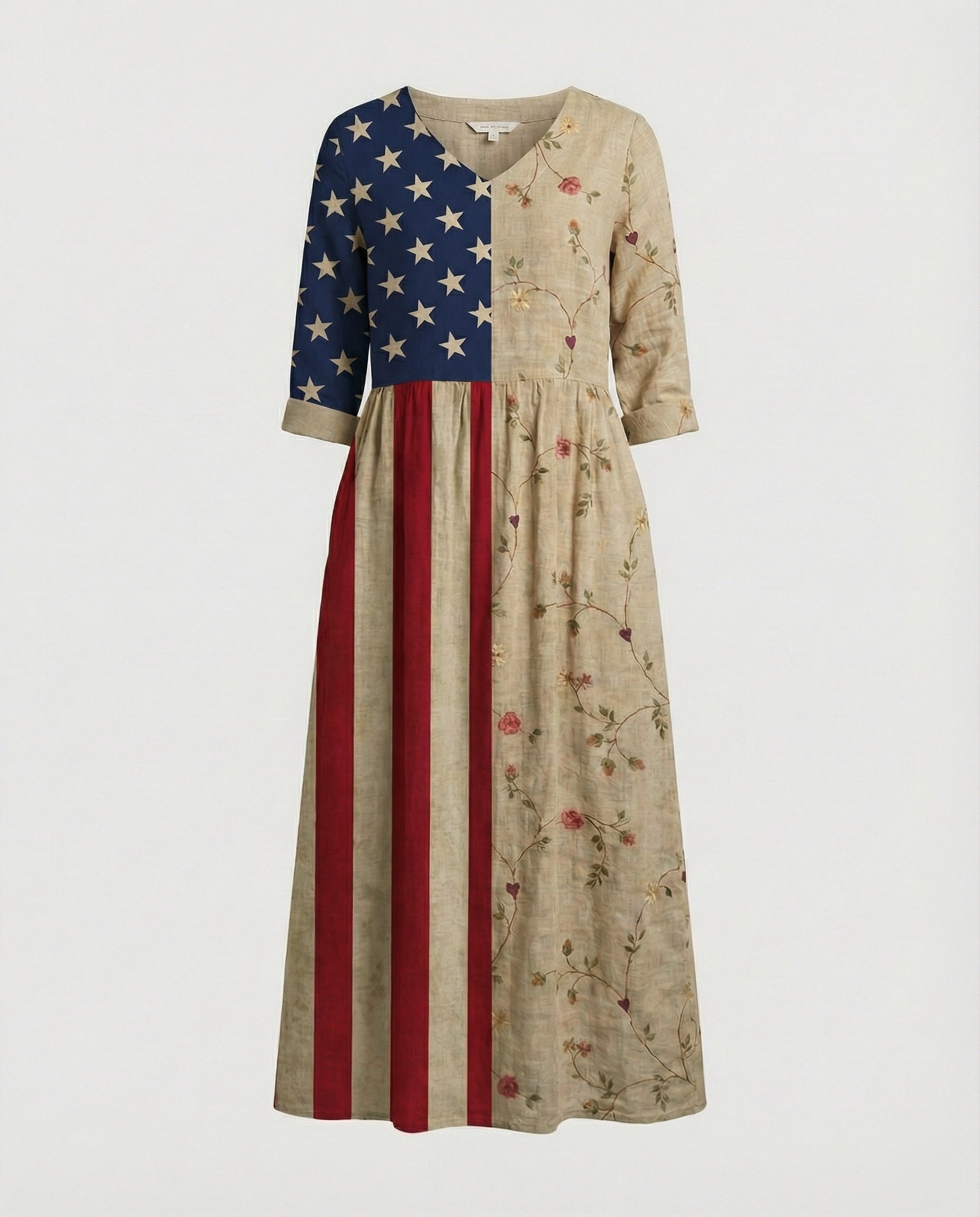 A-Line Maxi Dress Women With Pockets