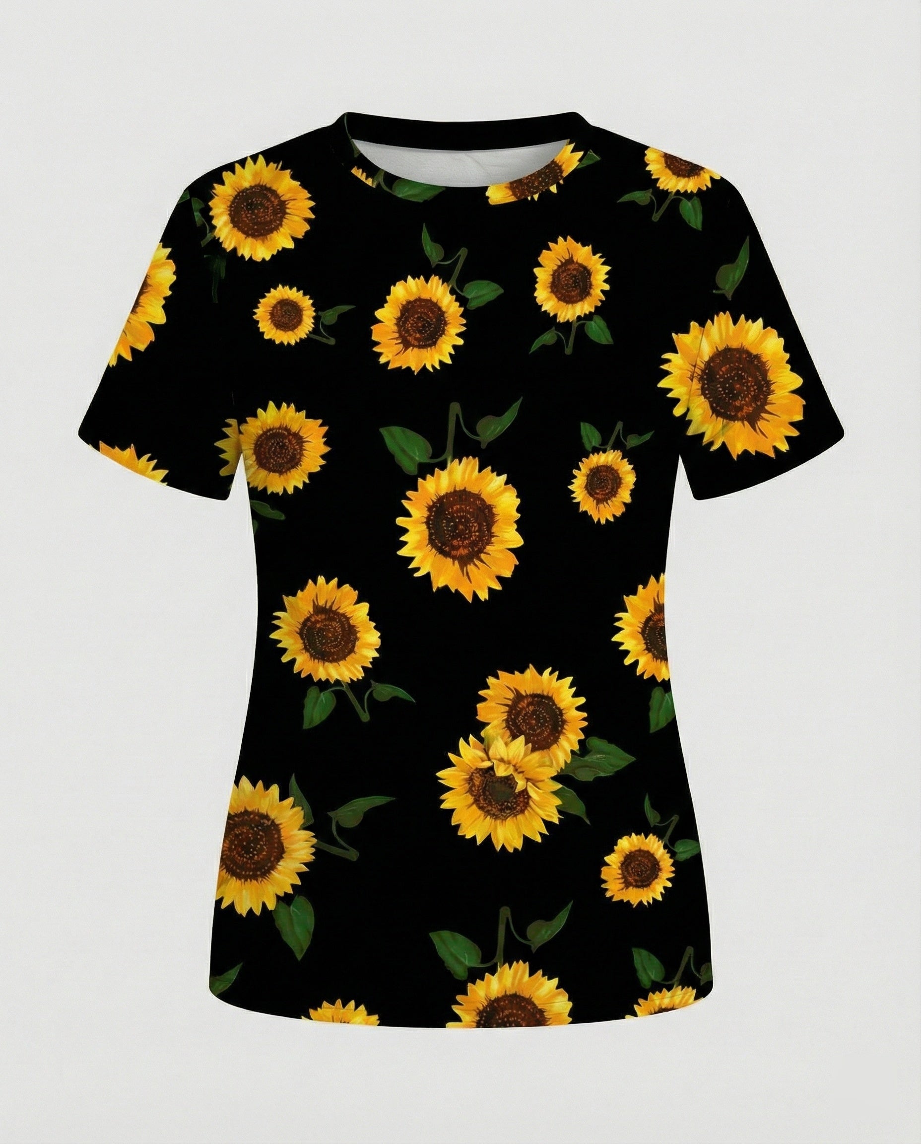 Short Sleeve Shirt Women With Floral Print