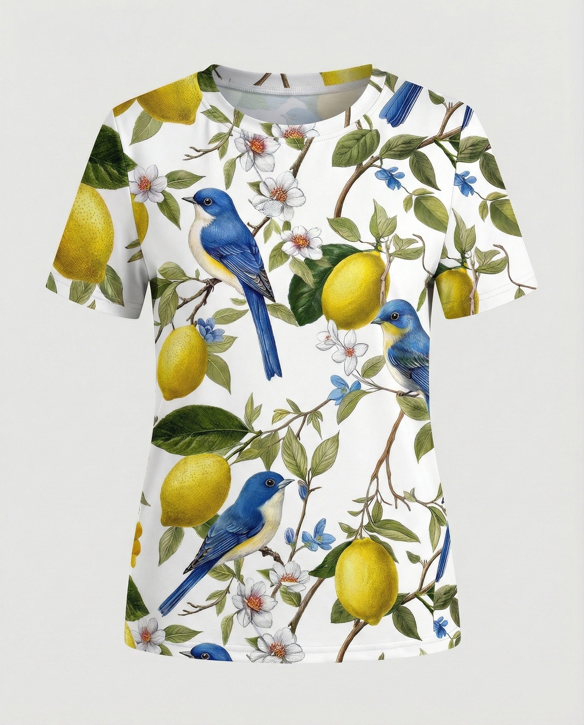 Short Sleeve Shirt Women With Floral Print