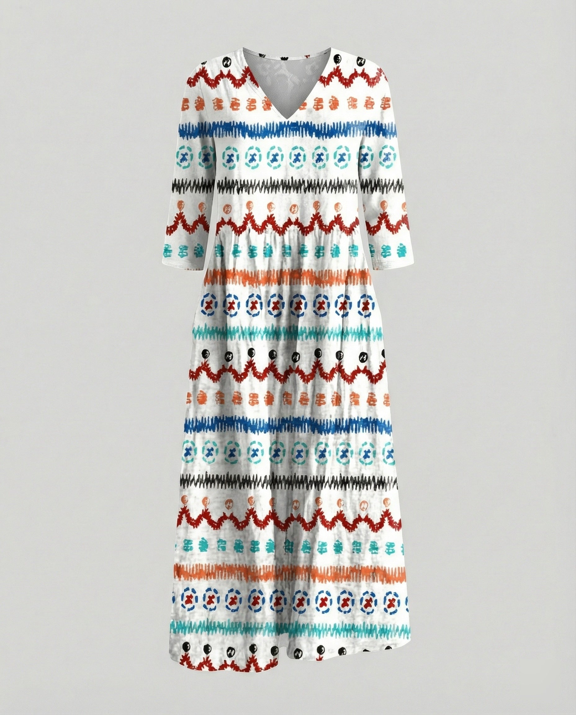 A-Line Maxi Dress Women With Pockets