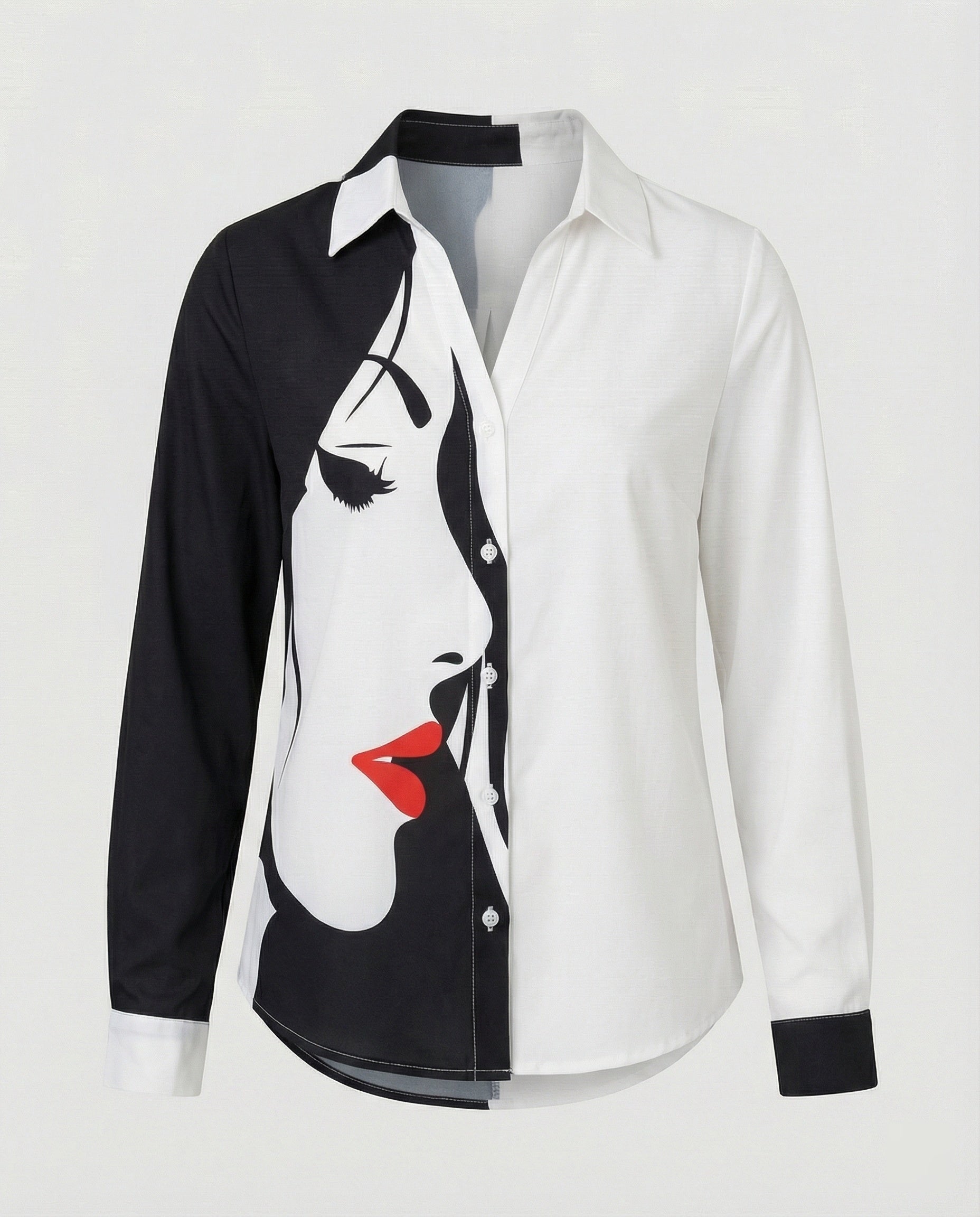 Women's Shirt Blouse Cat Print