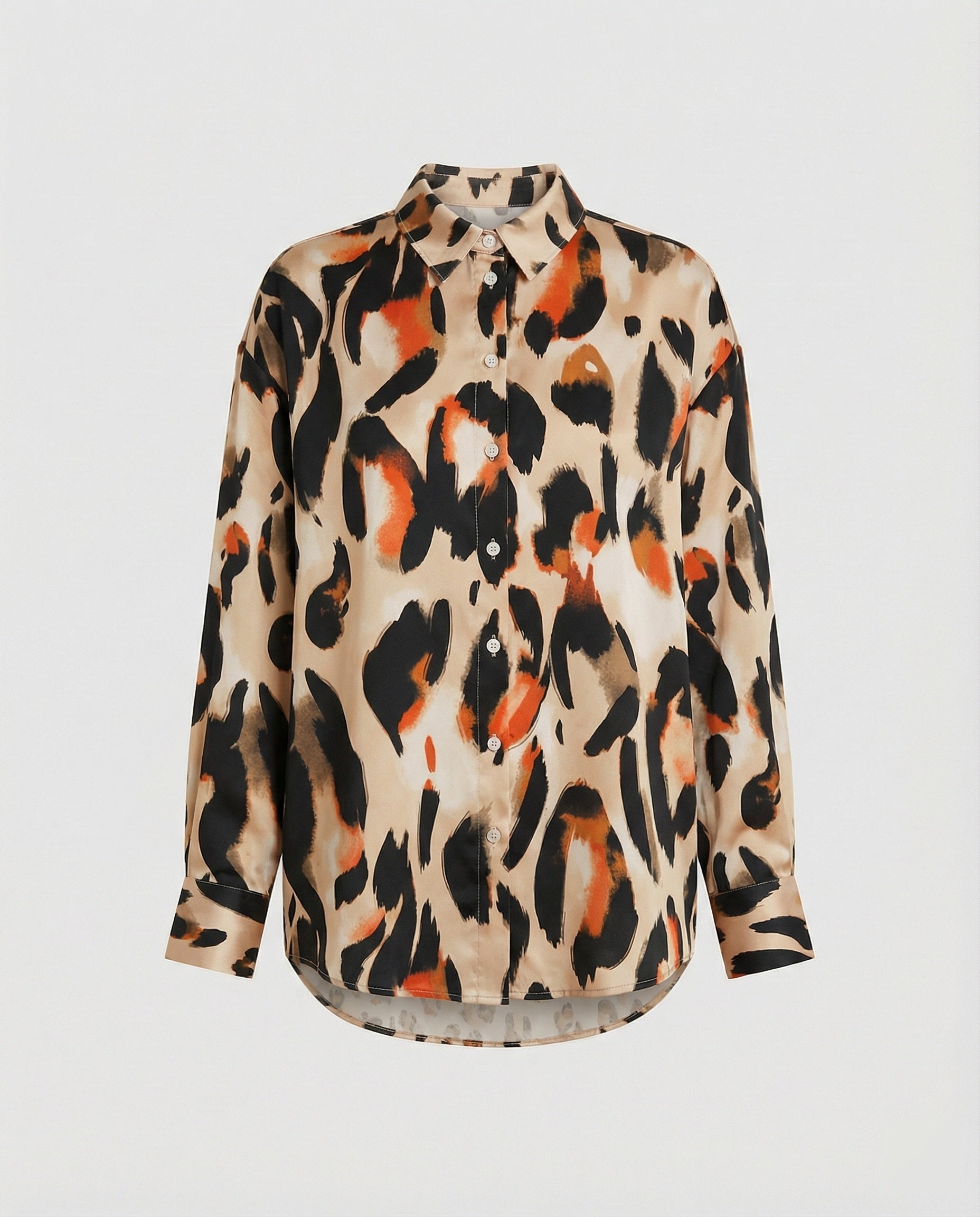 Light blouse women watercolor flowers