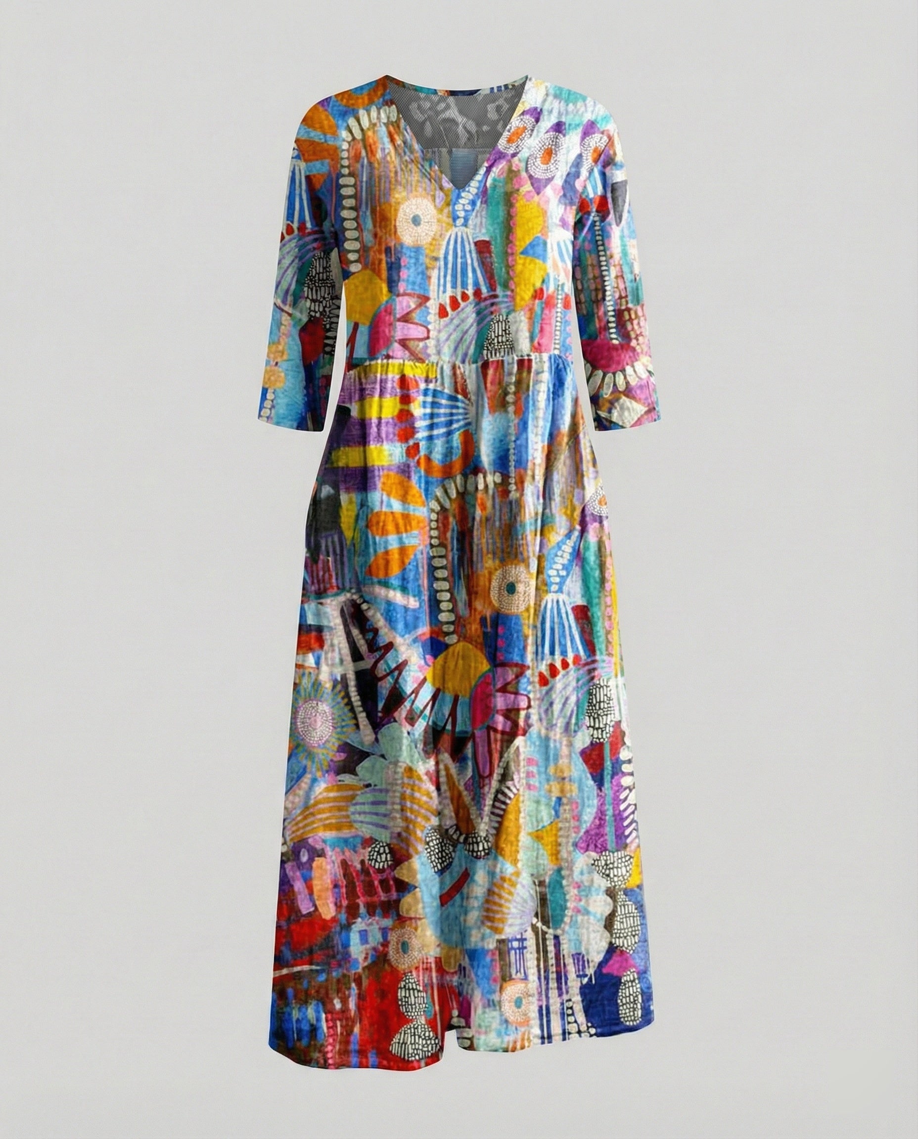 A-Line Maxi Dress Women With Pockets