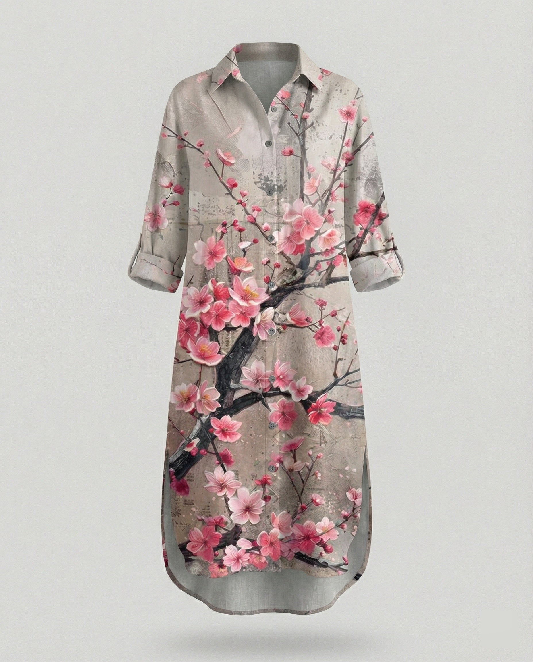 Women's Kaftan Dress Long Silk Look