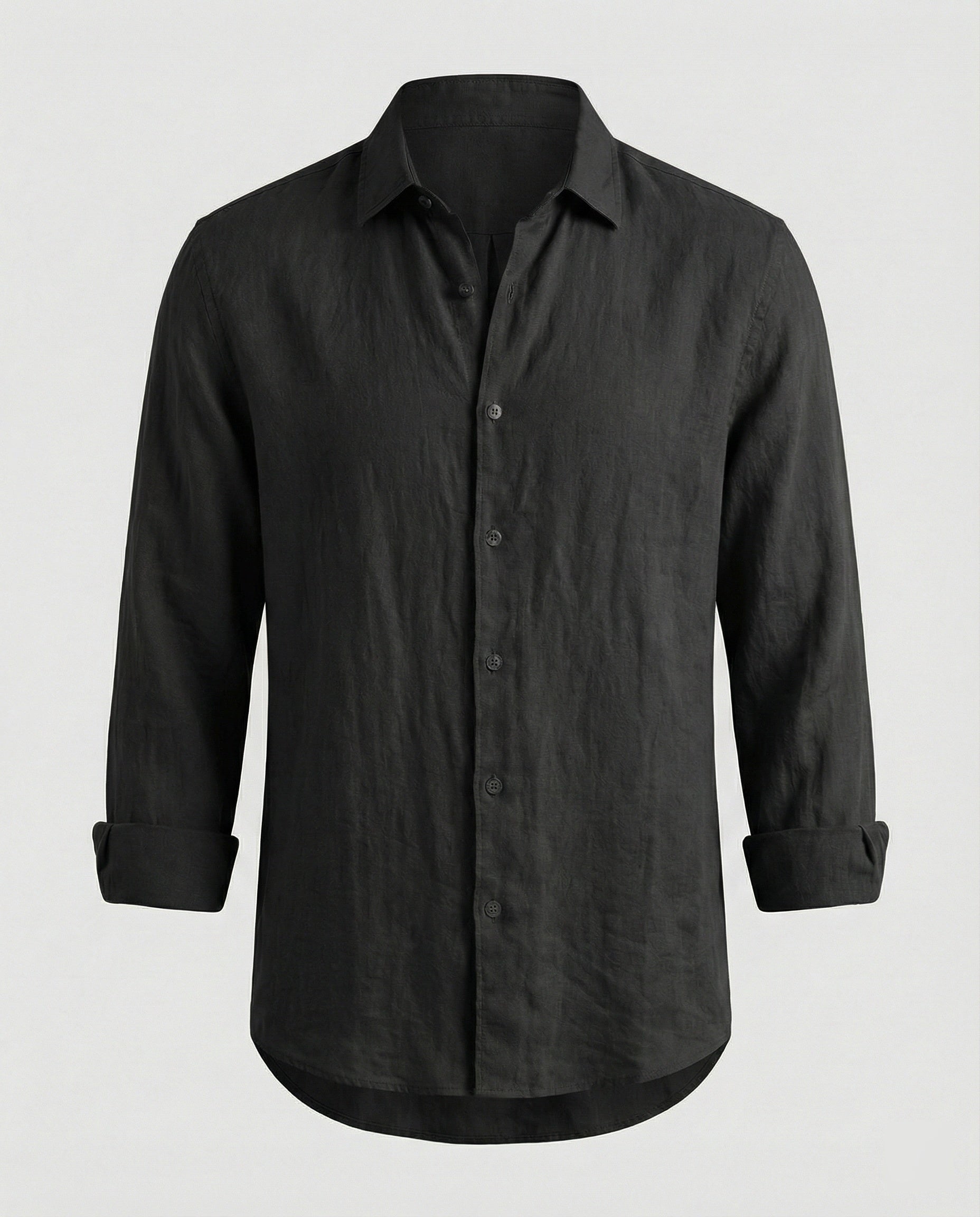 Men's Linen Shirt Men's Stand Collar