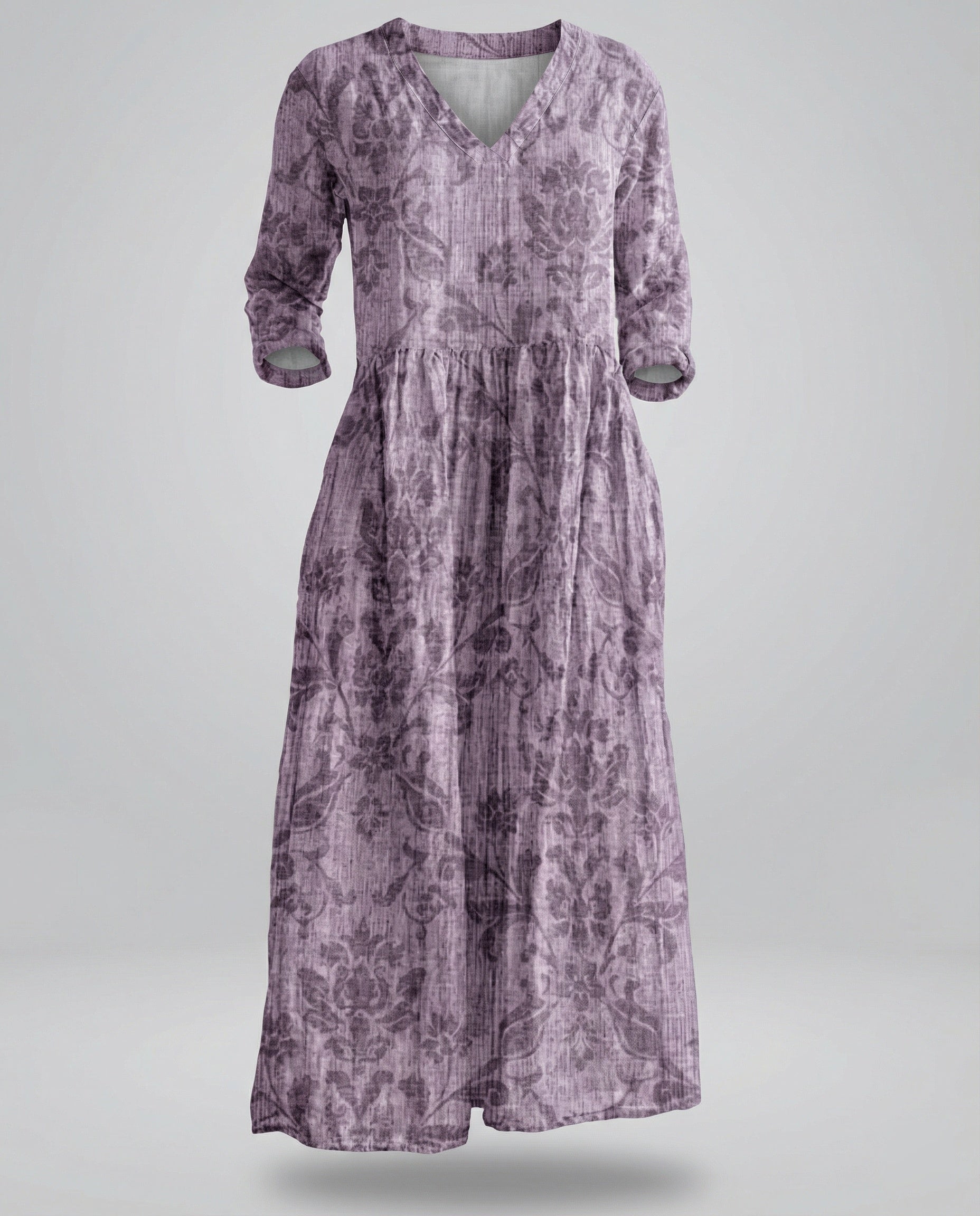 Women's Boho Maxi Dress Summer Linen Look