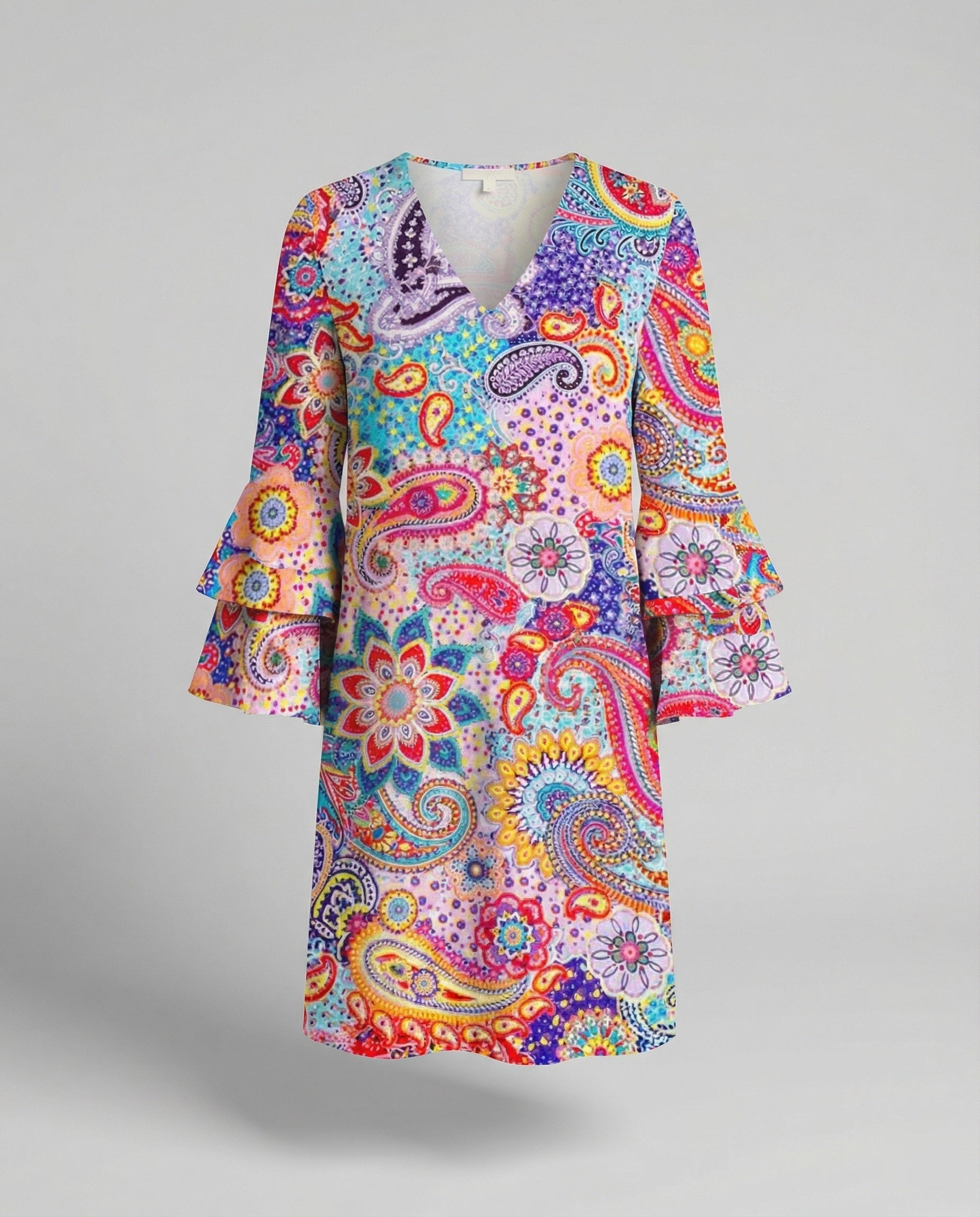 Ladies Floral Mini Dress Summer