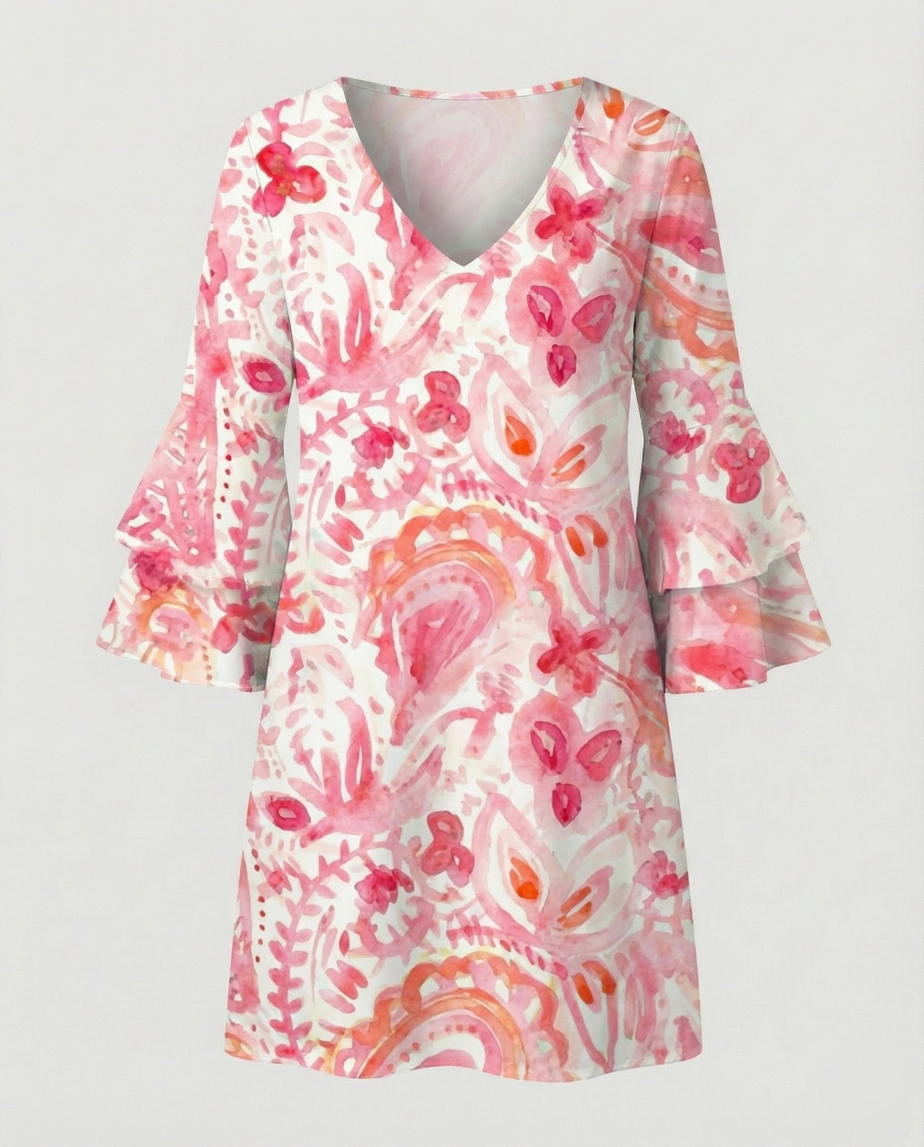 Ladies Floral Mini Dress Summer
