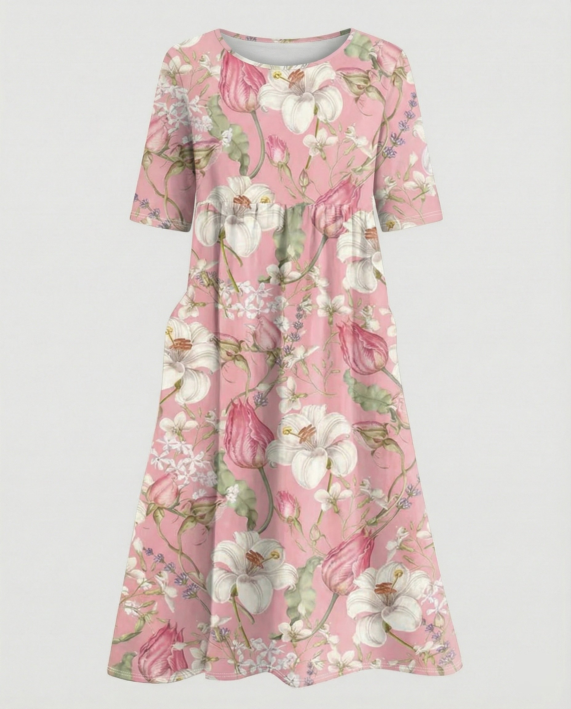 Women's maxi dress with pockets airy