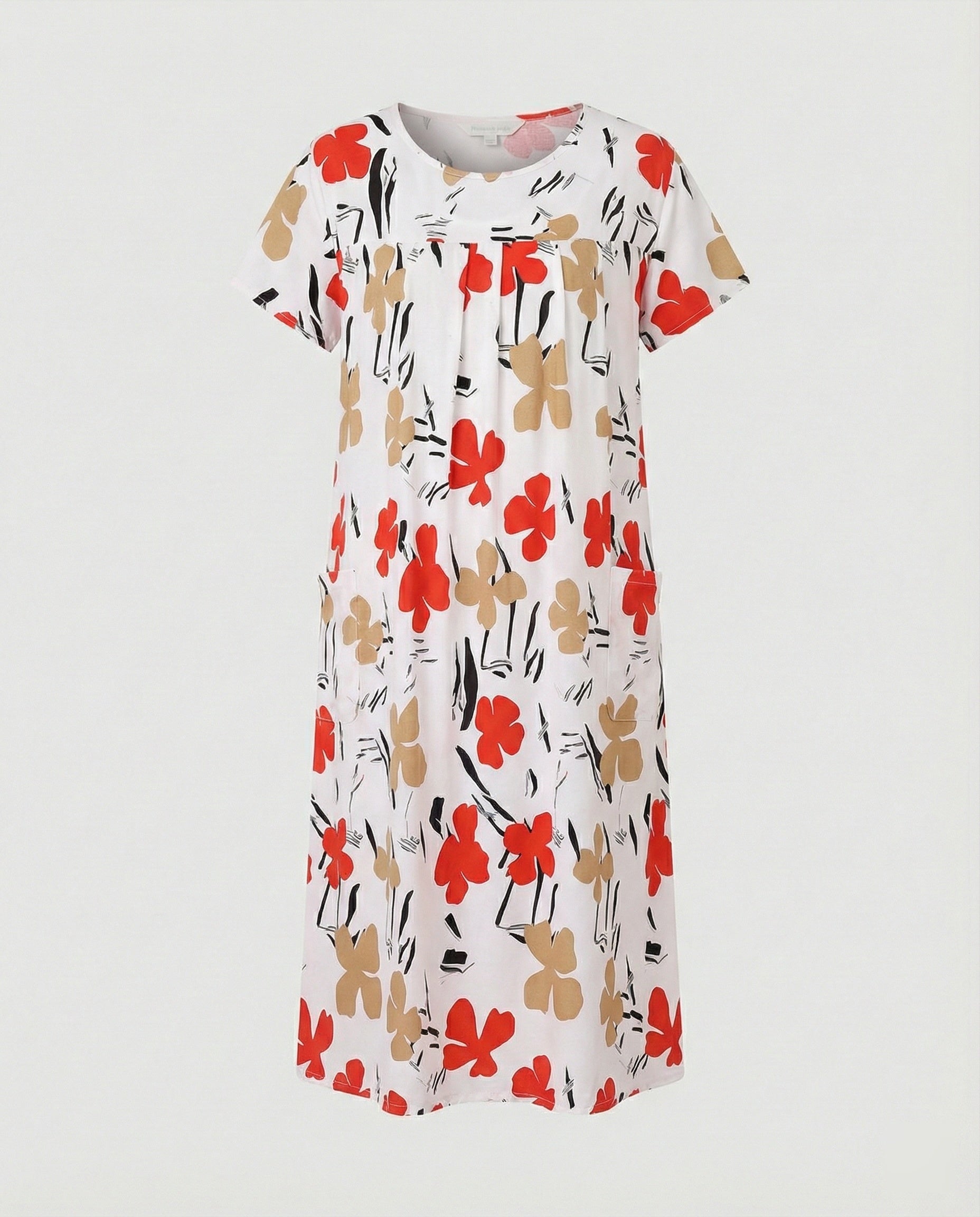 Lightweight Midi Dress Women With Pockets
