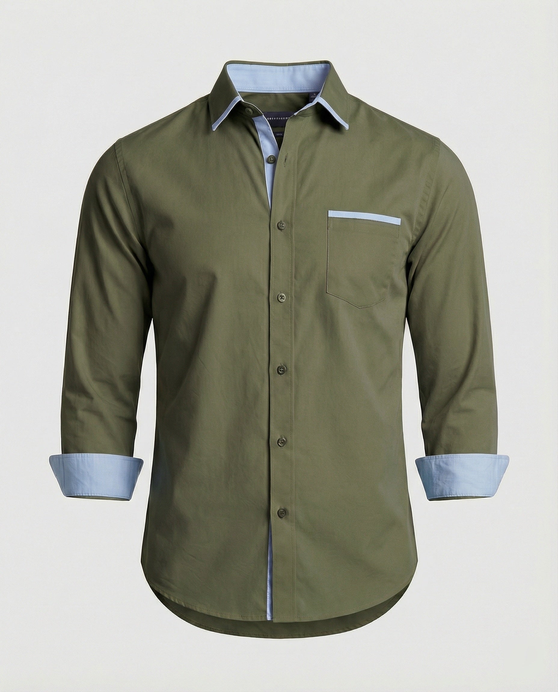Men's Business Shirt with Kent Collar