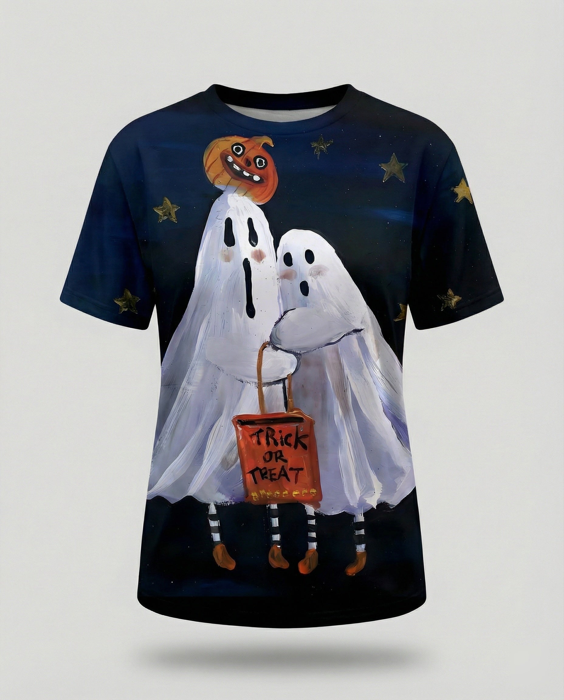 Short Sleeve Shirt Skull Print Women