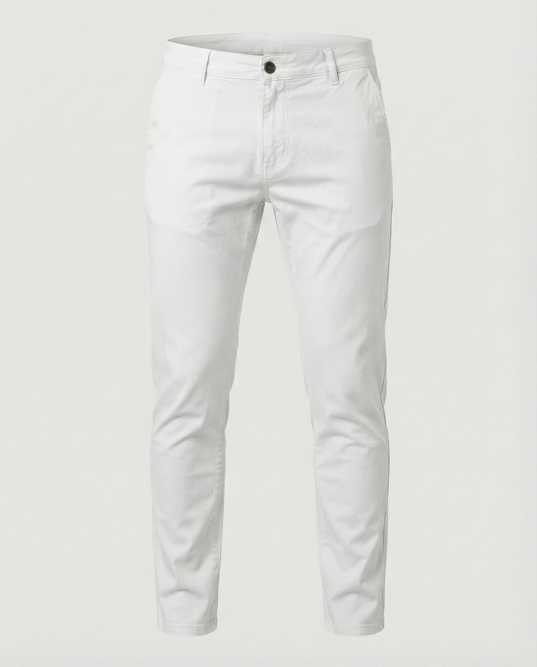 Men's Slim Fit Chino Pants with Elastic Waistband