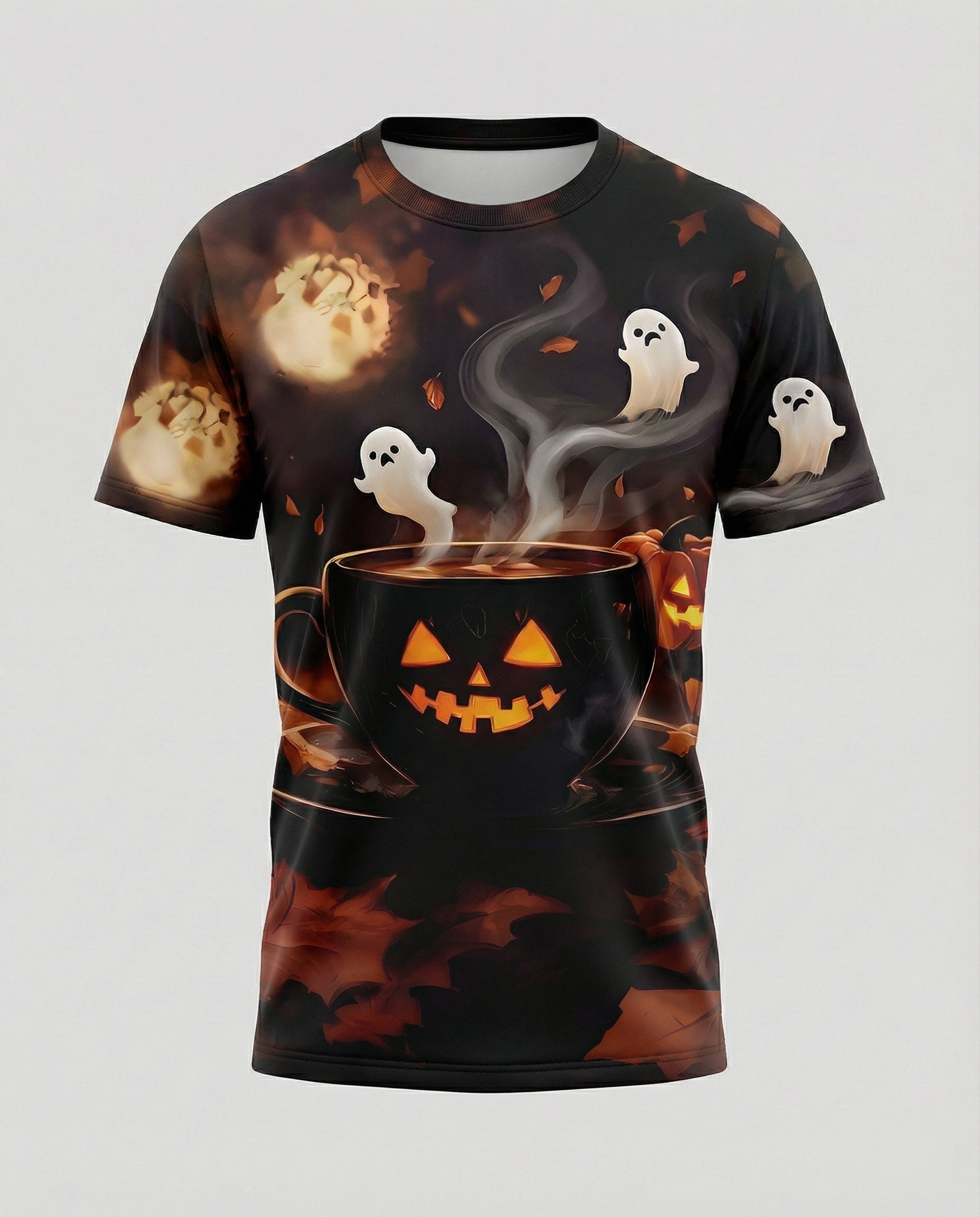 Short Sleeve Shirt Skull Print Women