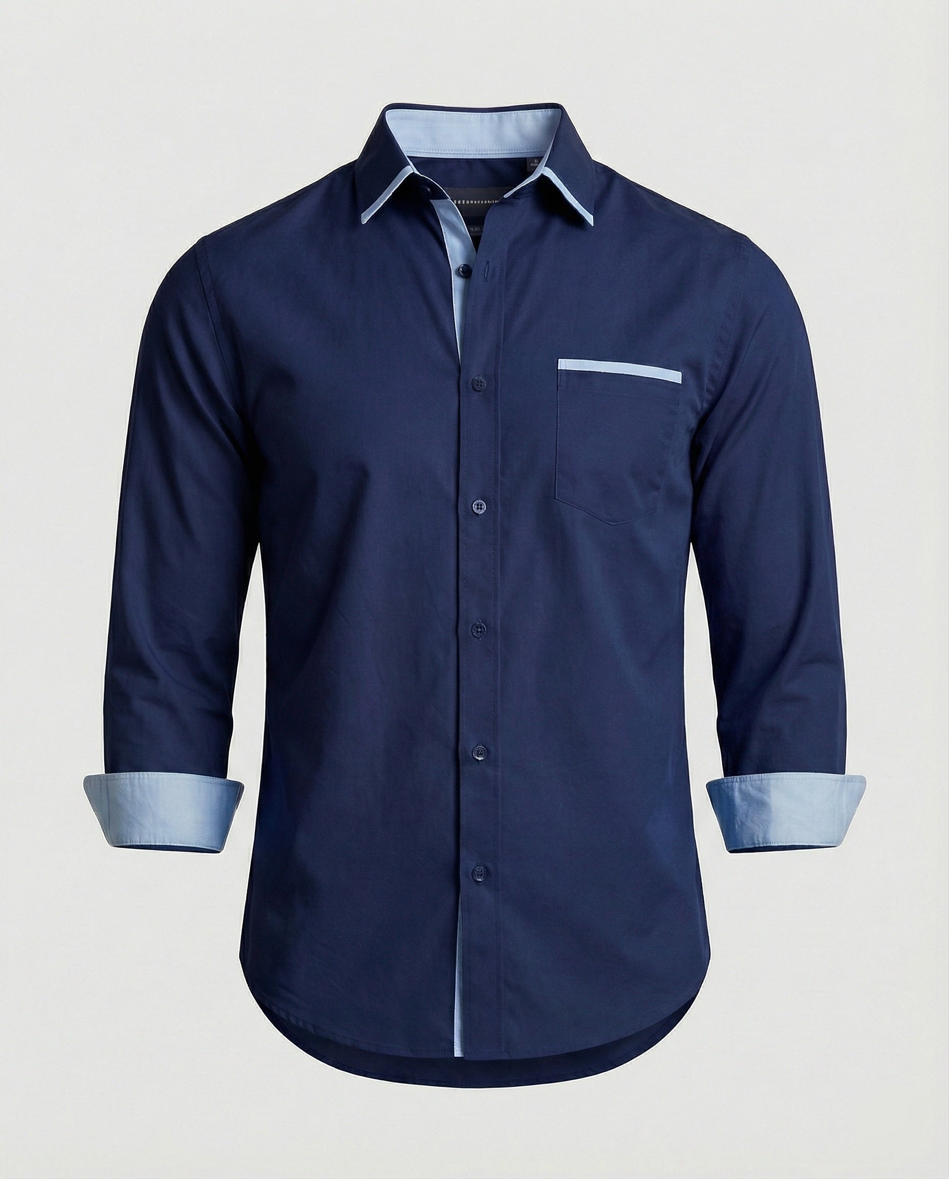 Men's Business Shirt with Kent Collar