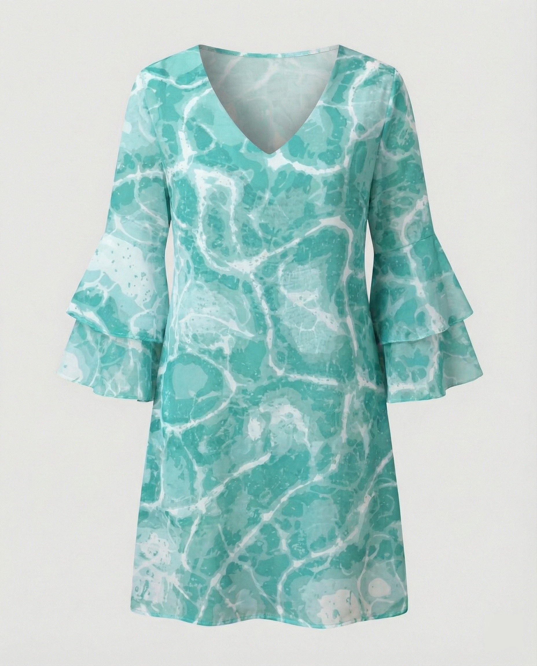 Ladies Floral Mini Dress Summer