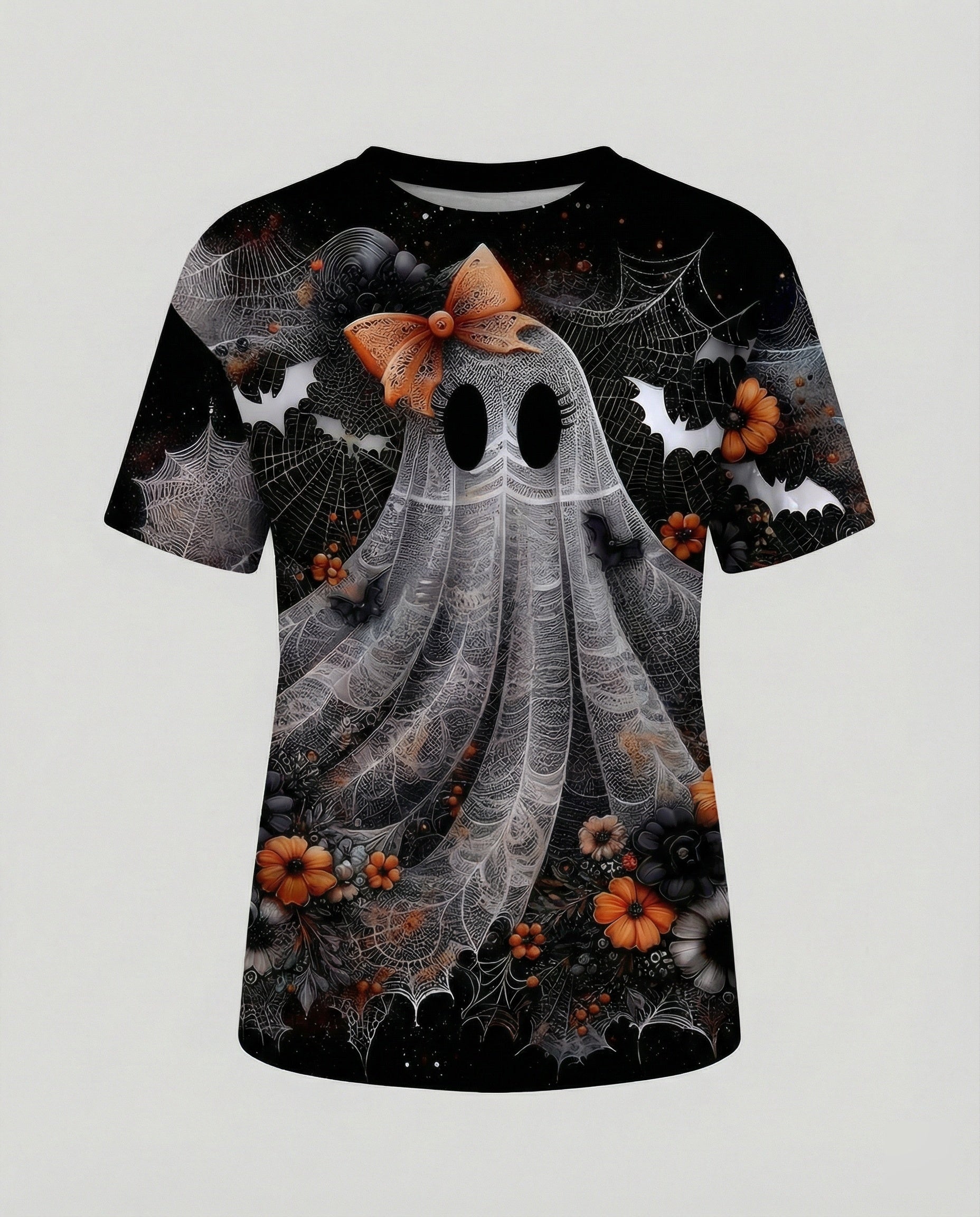 Short Sleeve Shirt Skull Print Women