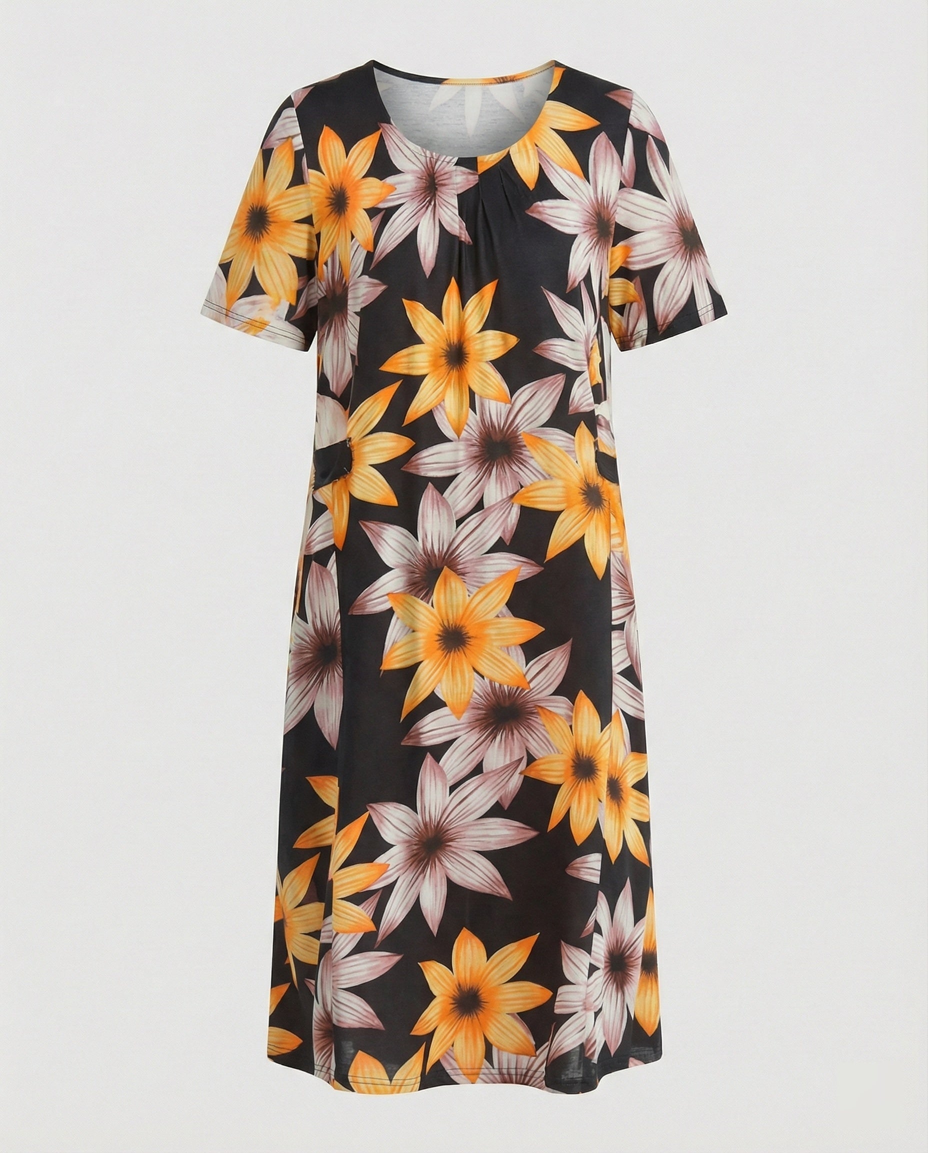 Ladies leisure dress jersey knee-length